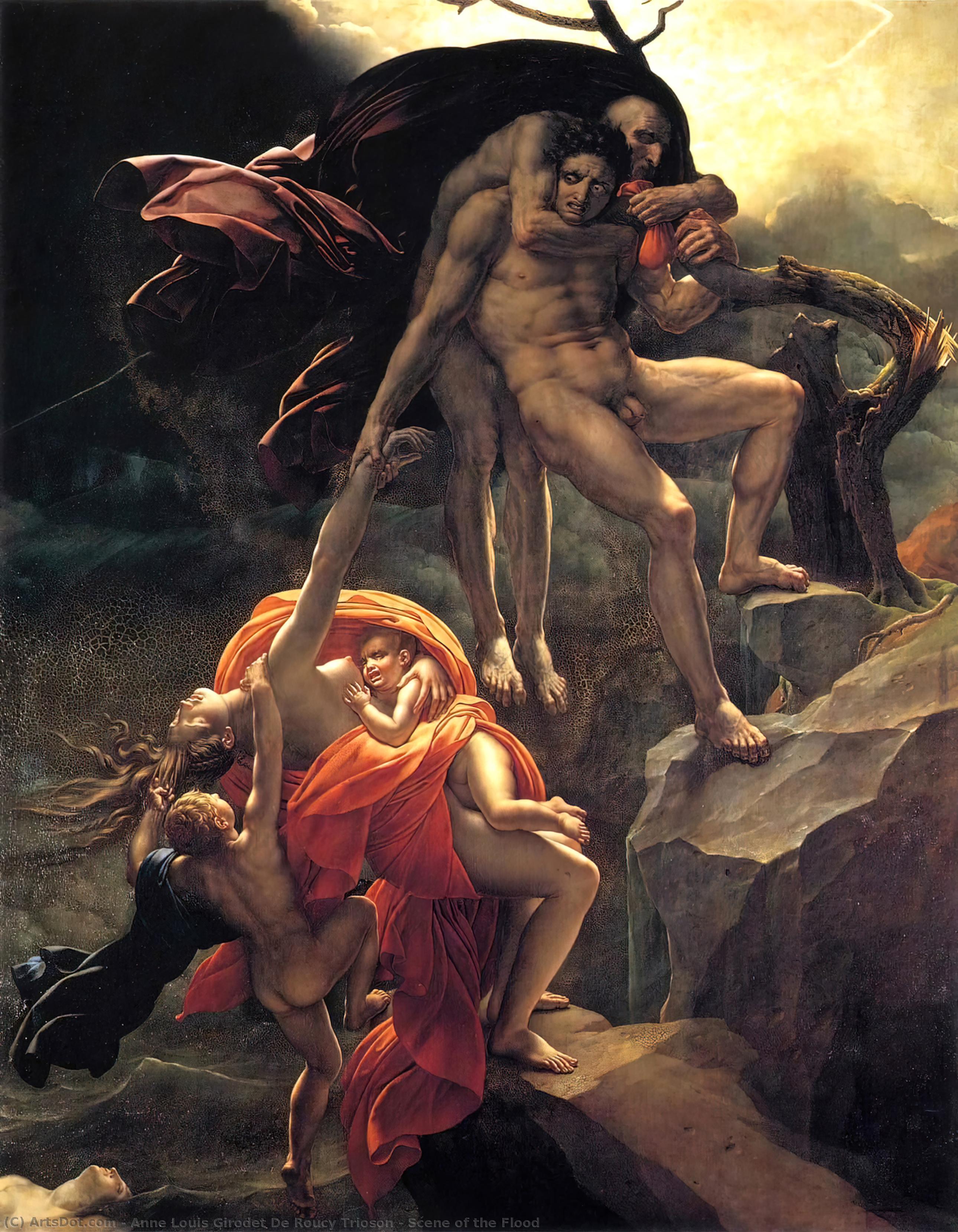 Scenen Ved Oversvømmelsen — Anne-louis Girodet