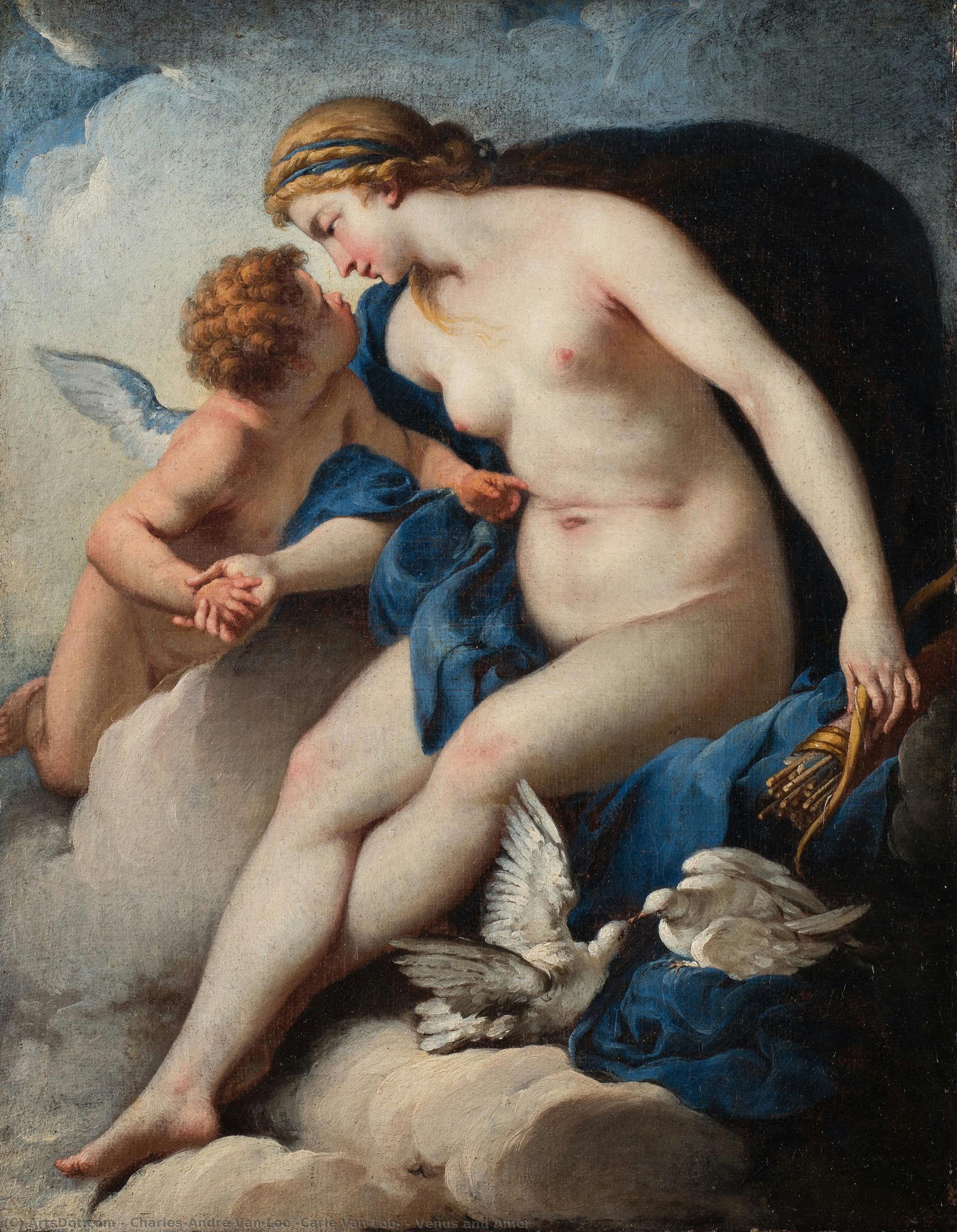 Venus And Amor — Charles-andré Van Loo