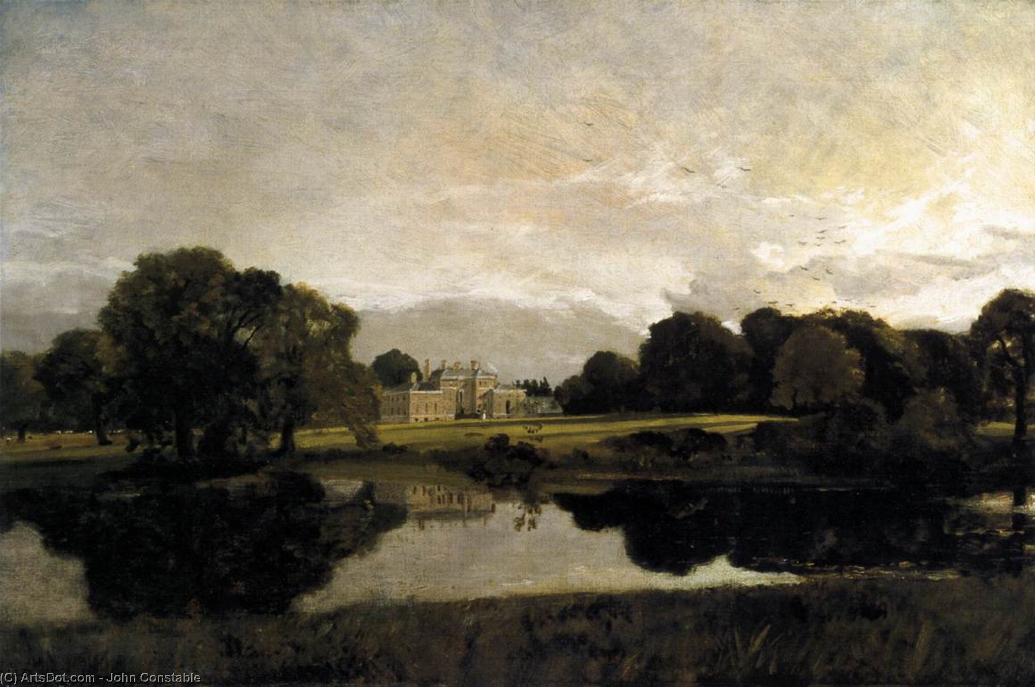 John Constable - Malvern Hall en Warwickshire