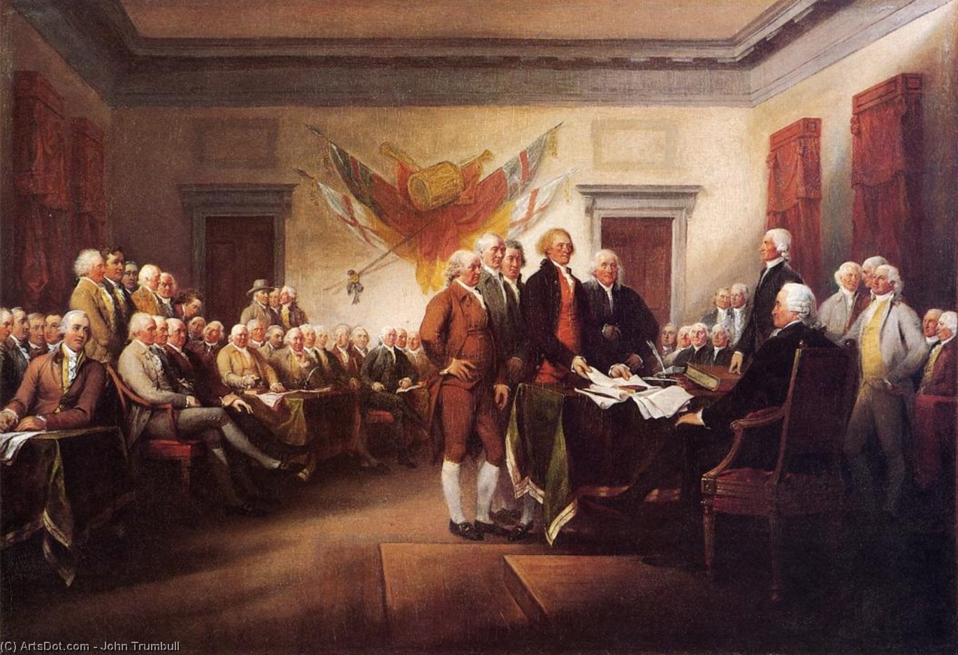 Die Unabhängigkeitserklärung, 4. Juli 1776 — John Trumbull