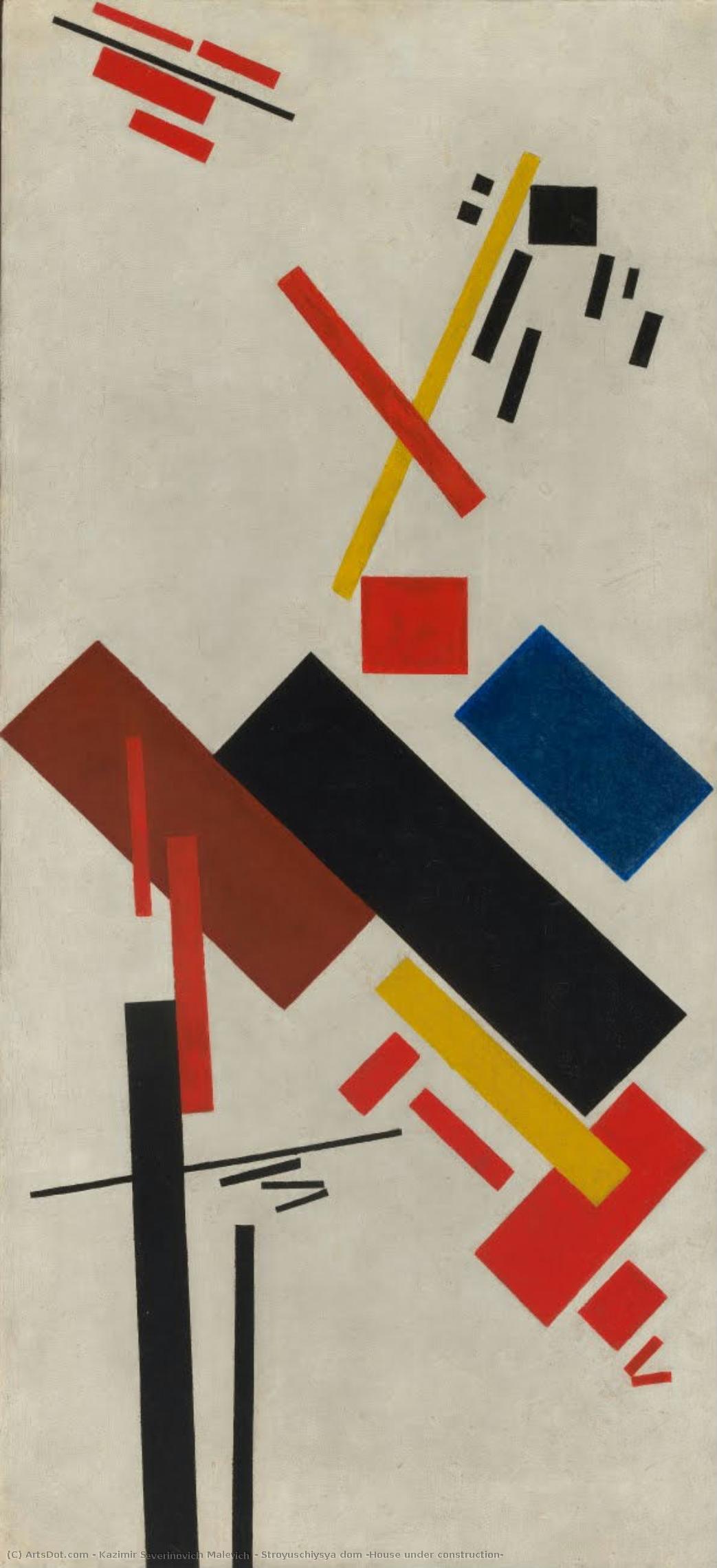 Kazimir Malevich - Casa bajo construcción