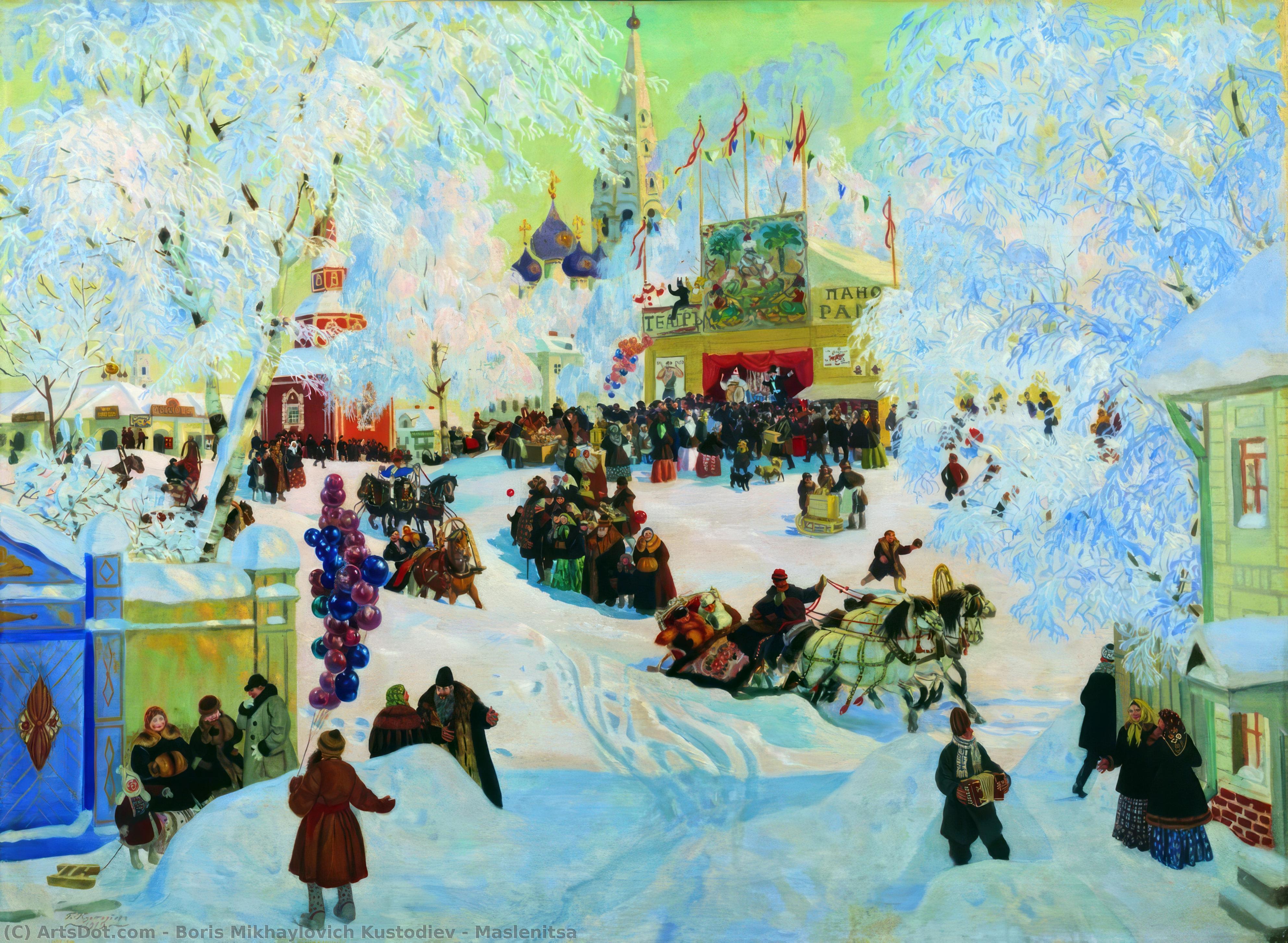 Boris Kustodijev - Maslenitsa