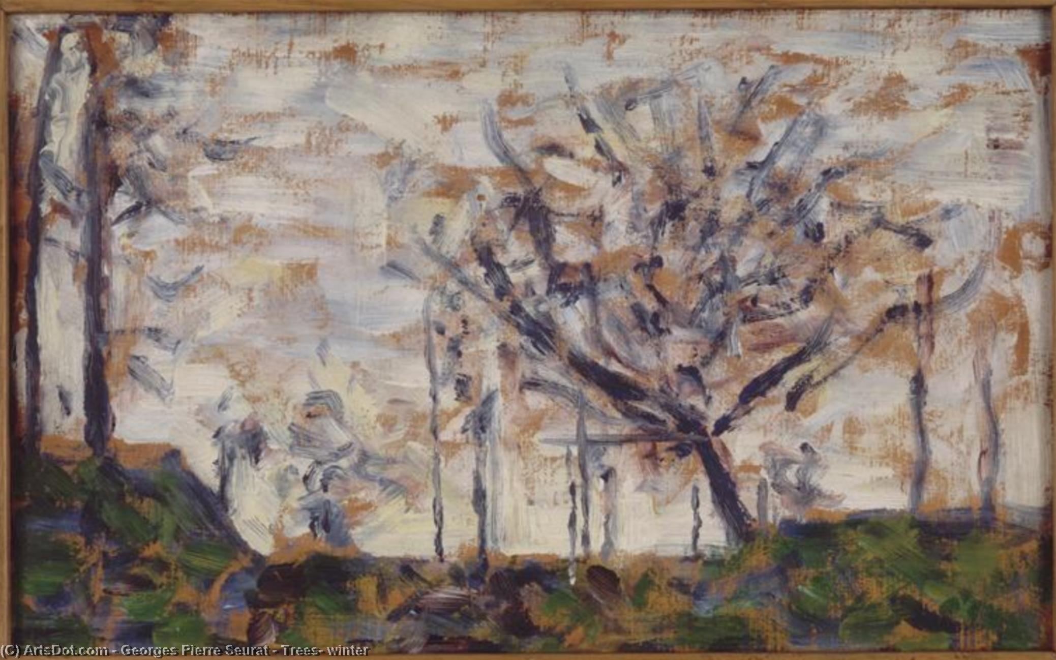 Trees, Winter — Georges Pierre Seurat