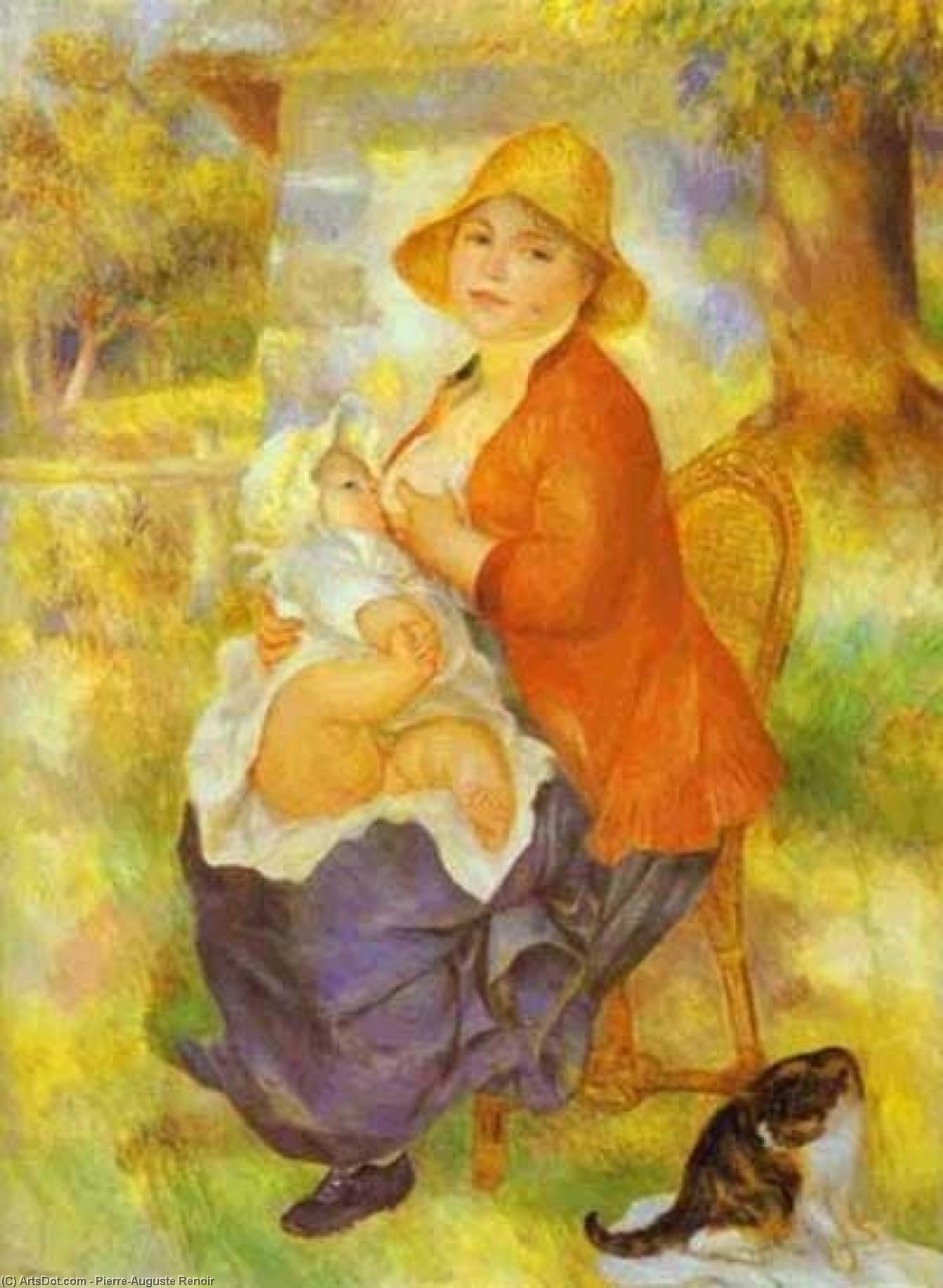 Çocuğunu Emziren Anne (aline Ve Pierre) — Pierre Auguste Renoir