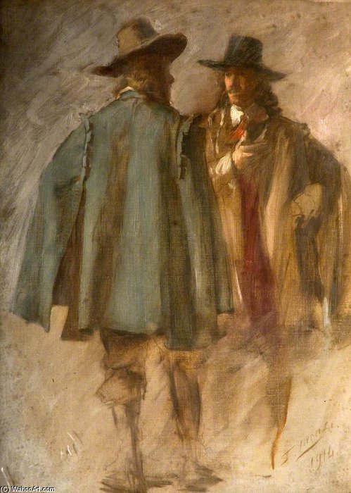 Two Standing Men — John Seymour Lucas