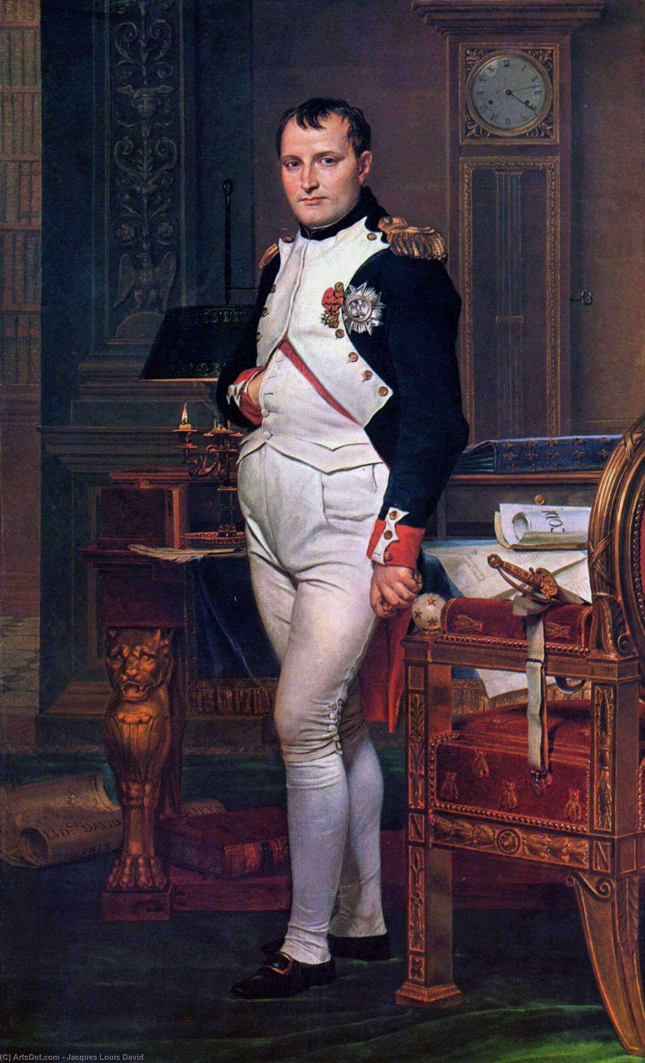 Napoleon Bonaparte Nel Suo Studio Ai Tuileries — Jacques-louis David