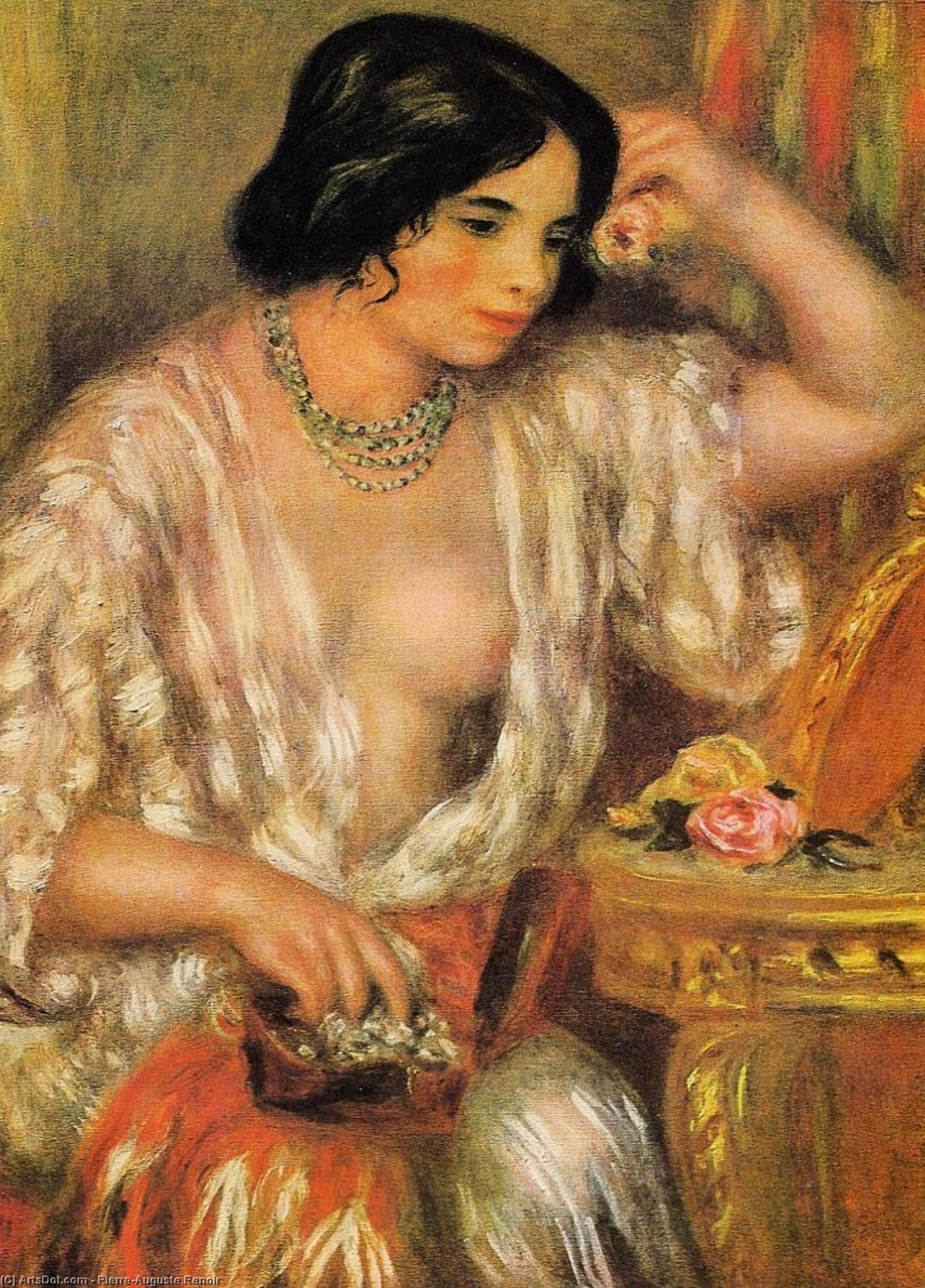 Pierre-Auguste Renoir - Gabrielle so šperkami