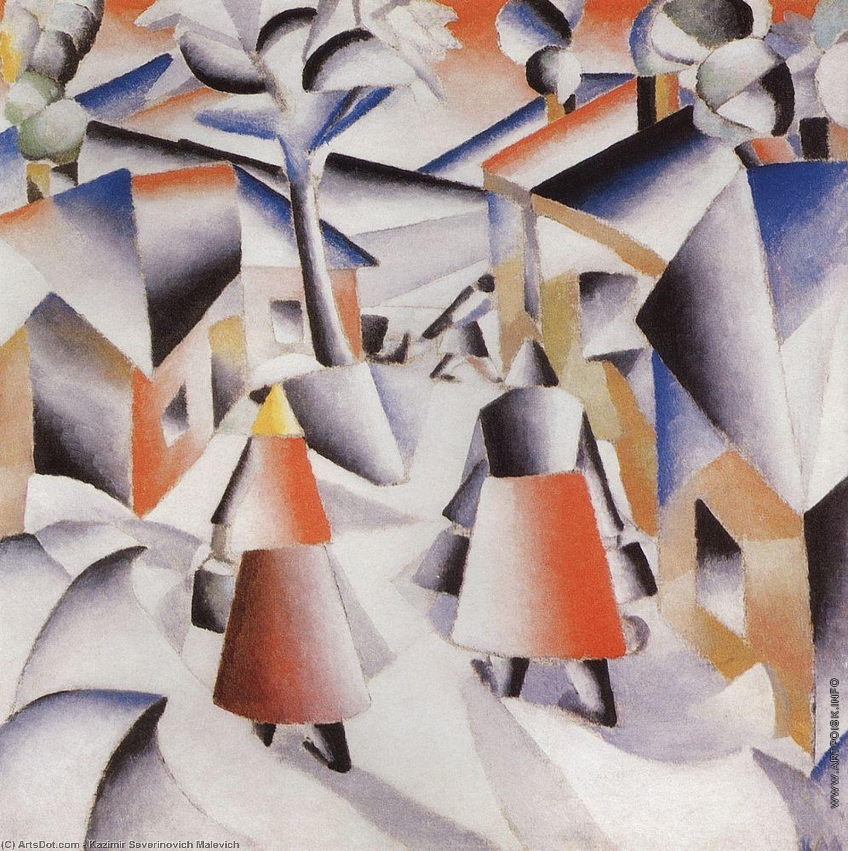 Mattina Nel Villaggio Dopo Tempesta Di Neve — Kazimir Malevič