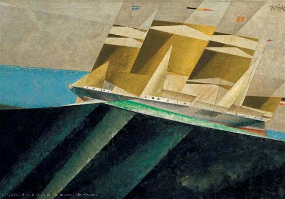 Mid-ocean — Lyonel Feininger