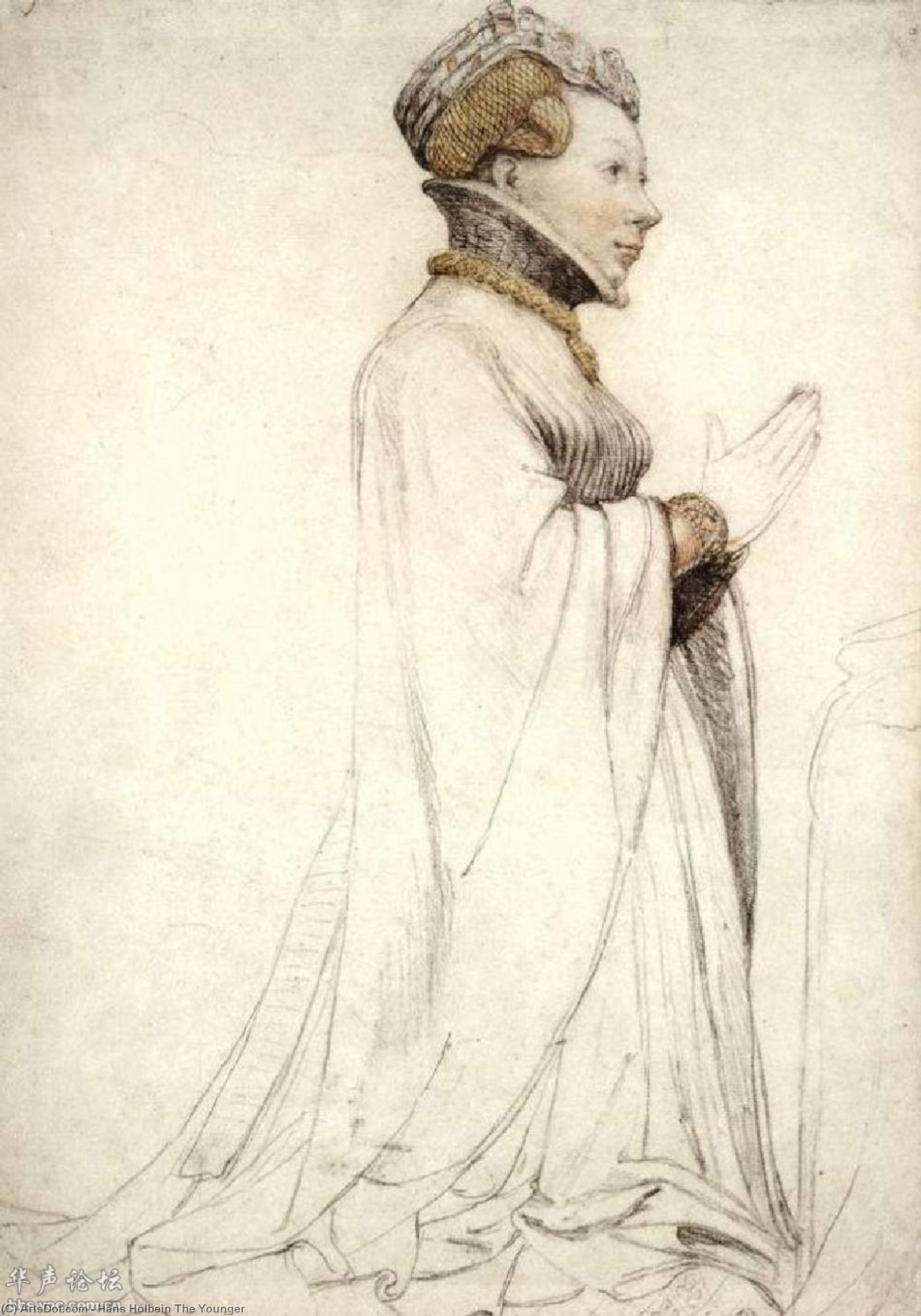 Jeanne De Boulogne, Dronning Av Berry — Hans Holbein Den Yngre
