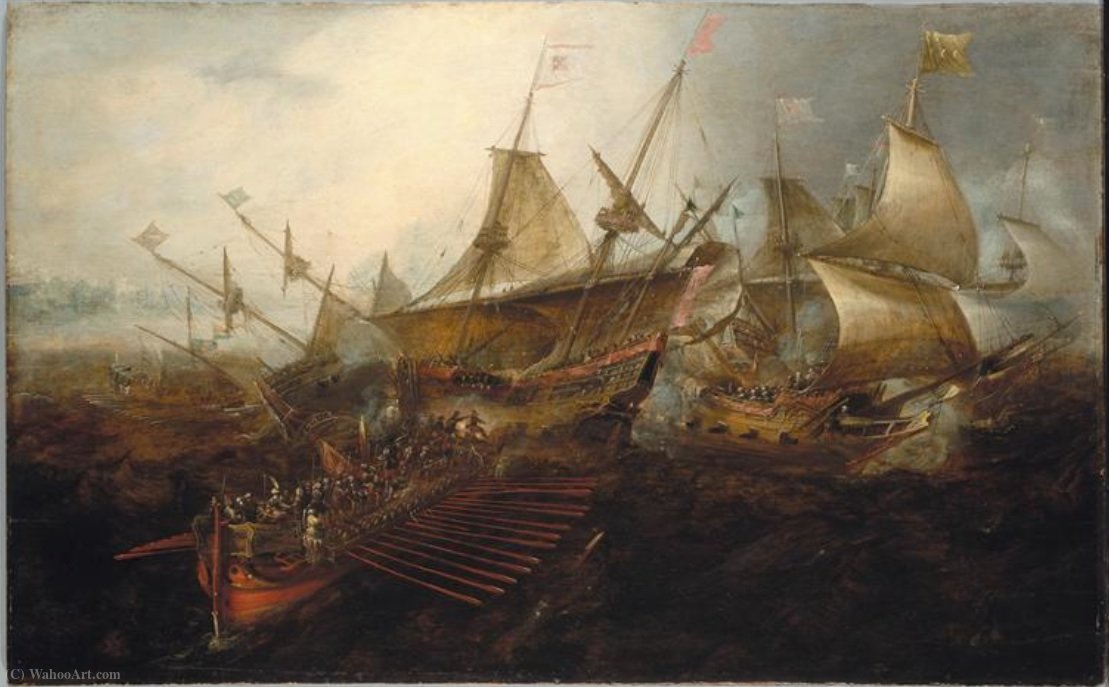 Naval Battle — Andries Van Eertvelt
