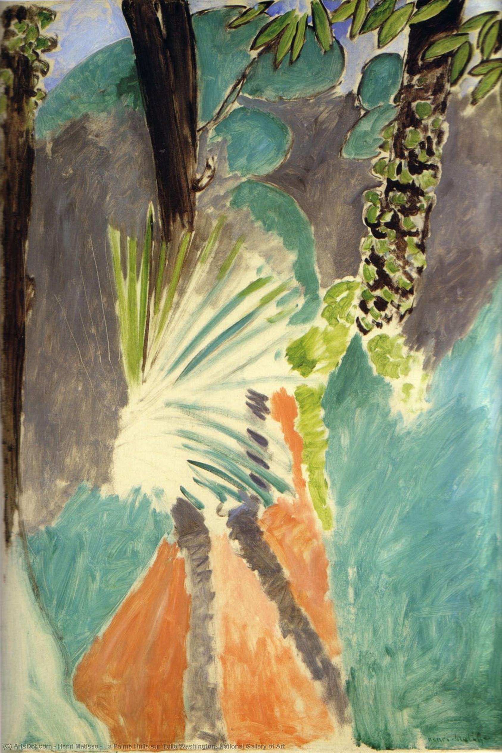 La Palme Huile Sur Toile Washington, National Gallery Of Art — Henri Matisse