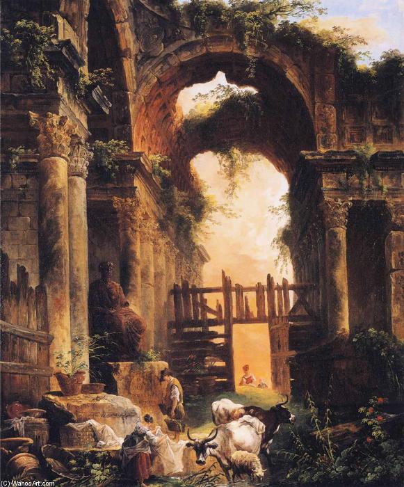Hubert Robert - Roman Ruins