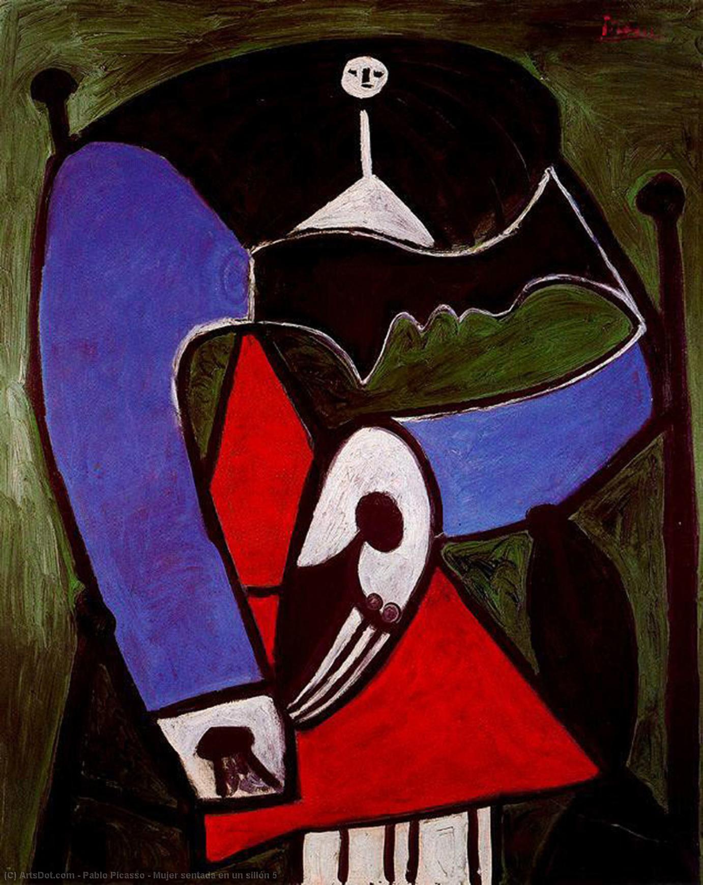 Frau Auf Einer Bank 5 — Pablo Picasso