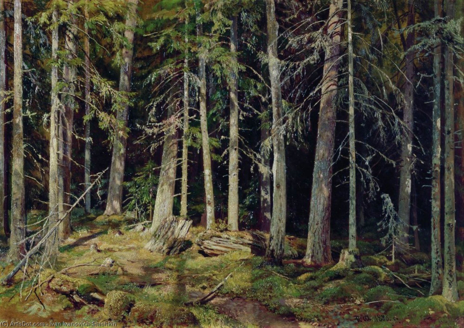 Forest. Mounds — Ivan Ivanovich Shishkin