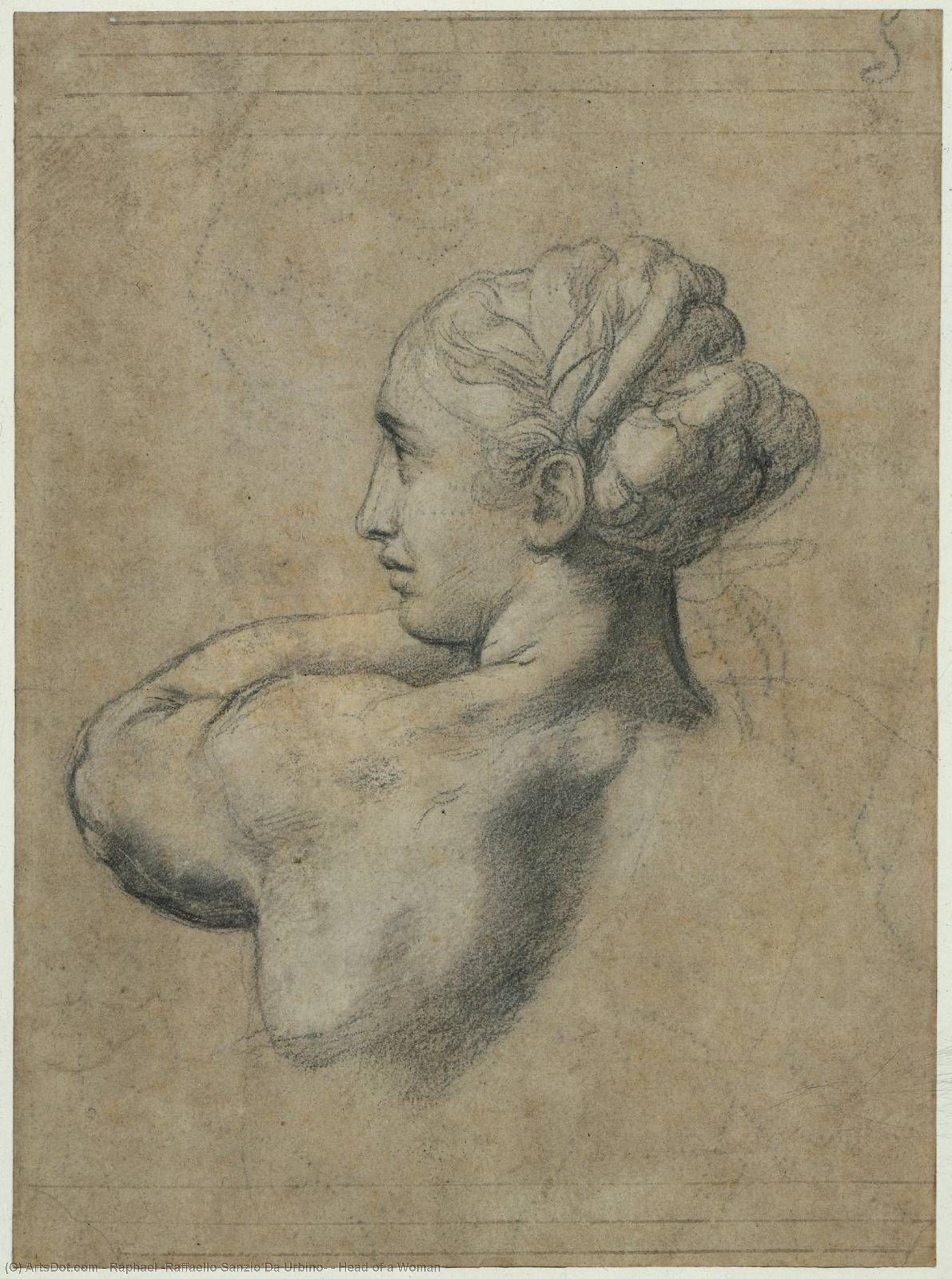 Raffaello - Head of a Woman