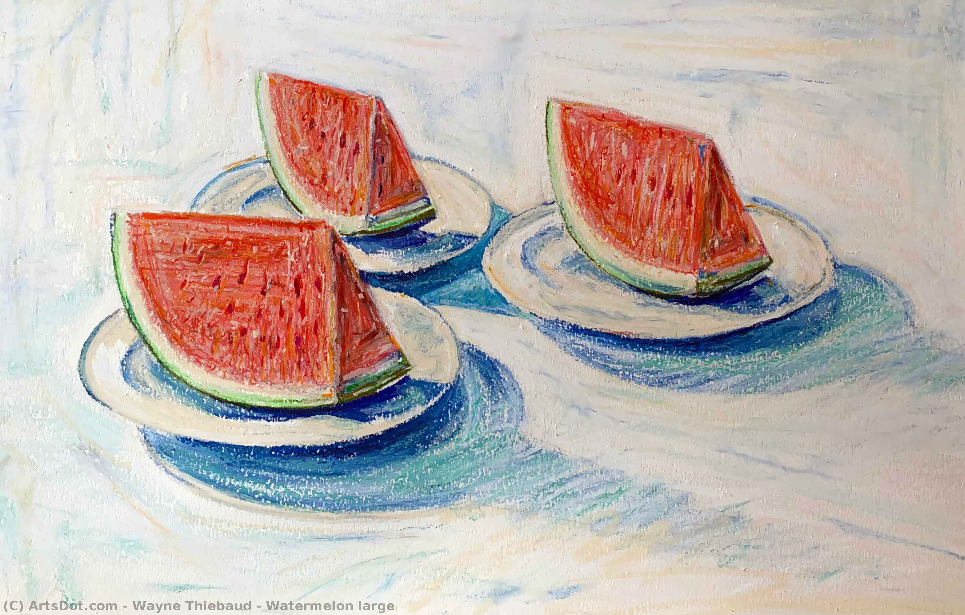 Wayne Thiebaud - Sandía grande