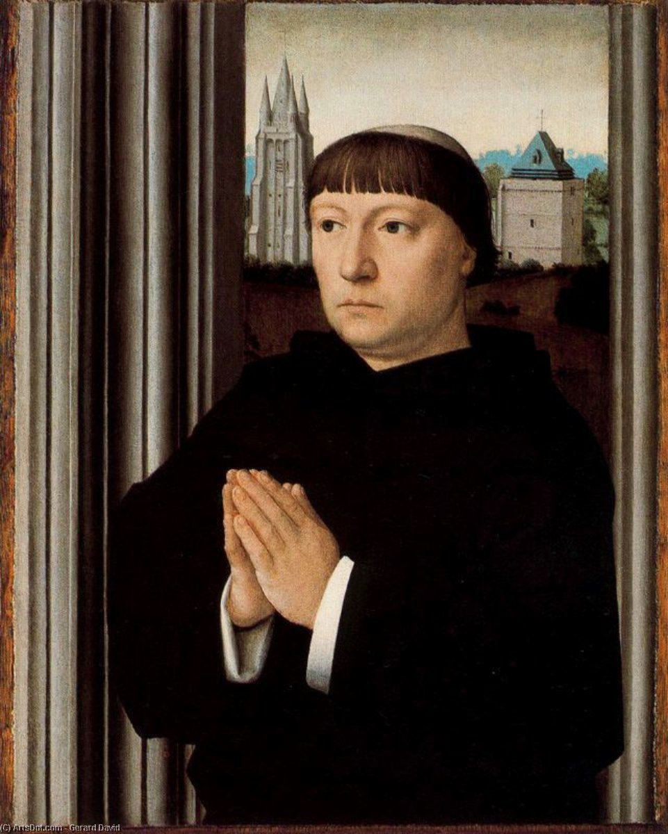 An Ecclesiastic Praying — Gerard David