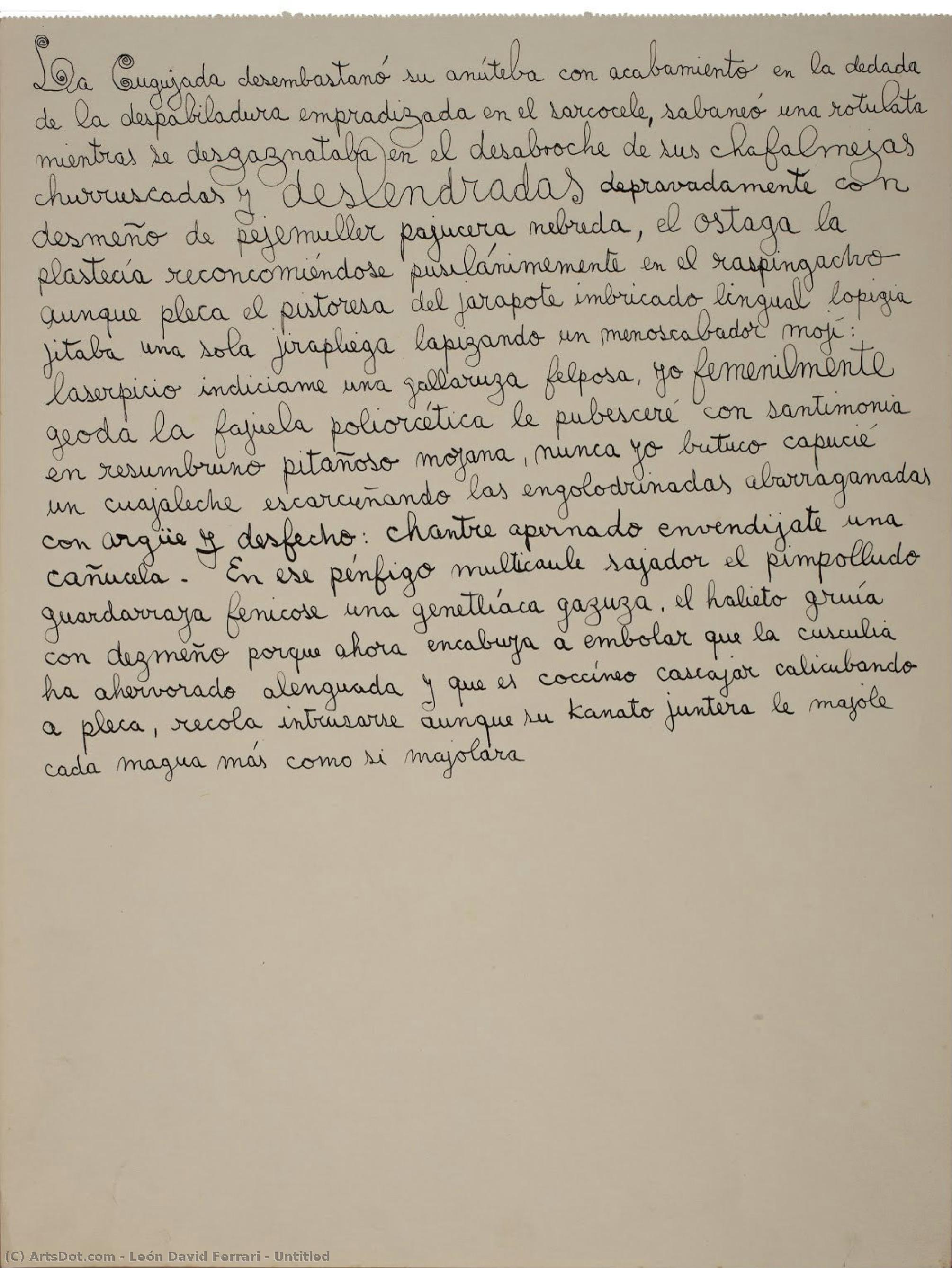 Untitled — León David Ferrari