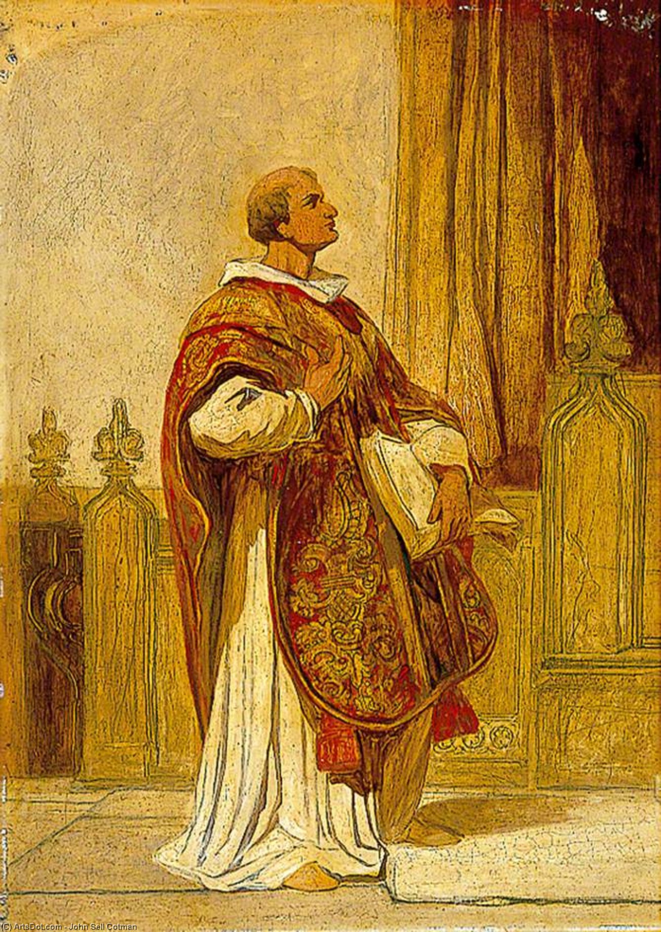 An Ecclesiastic — John Sell Cotman