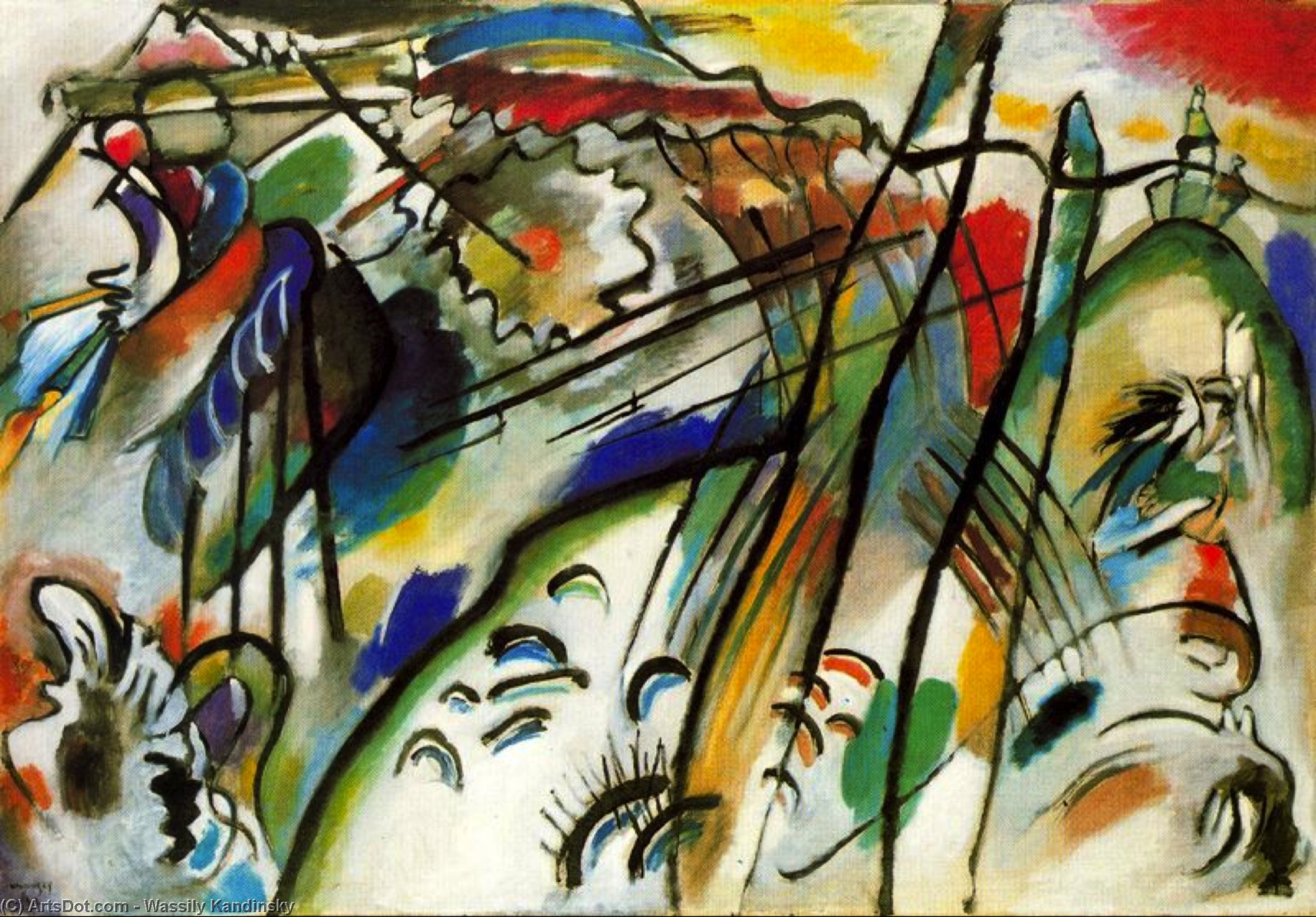 Wassily Wassilyevich Kandinsky - Improvisación 28 (segunda versión)