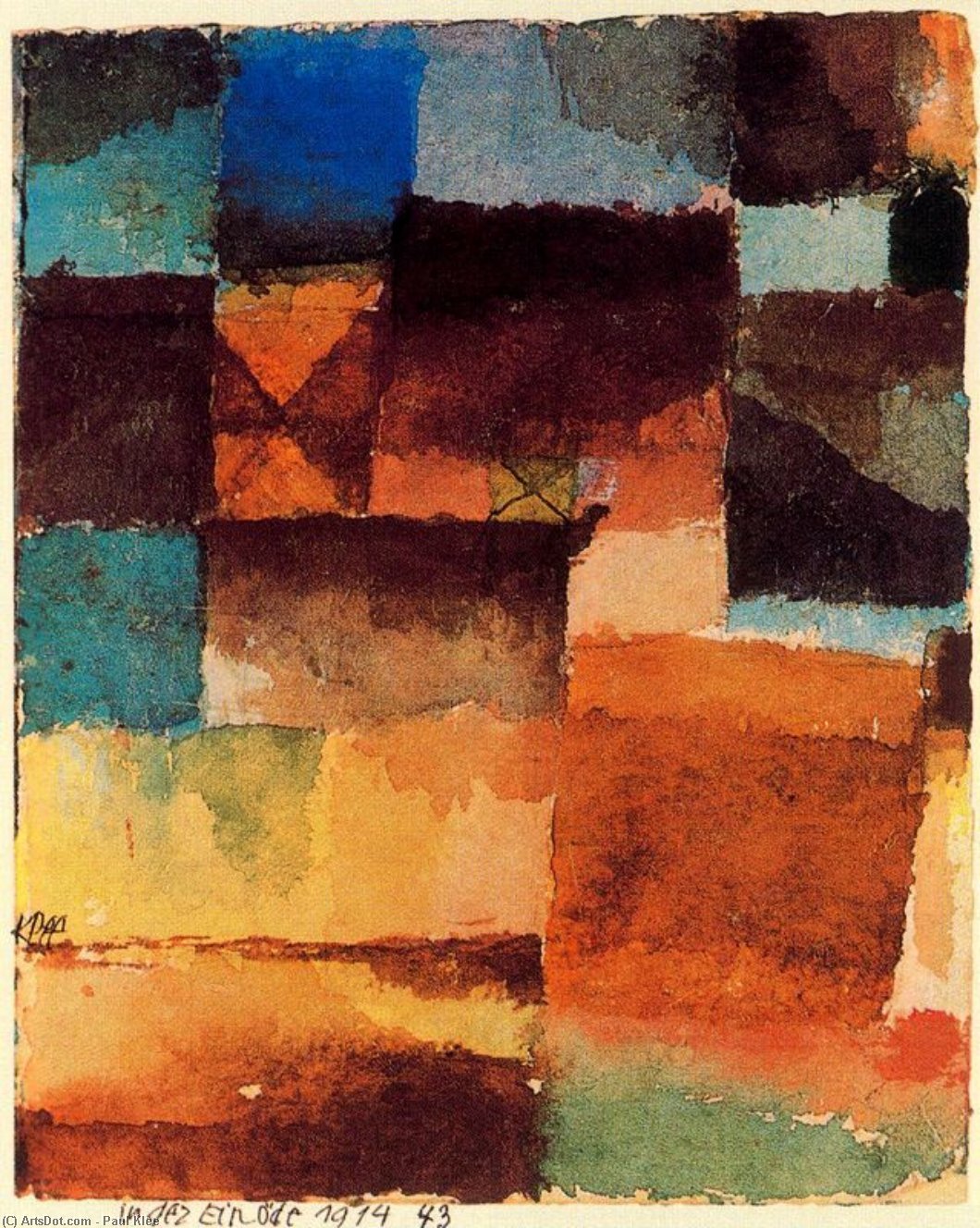 Garten Im Europäischen Kolonie St. Germain In Tunis — Paul Klee