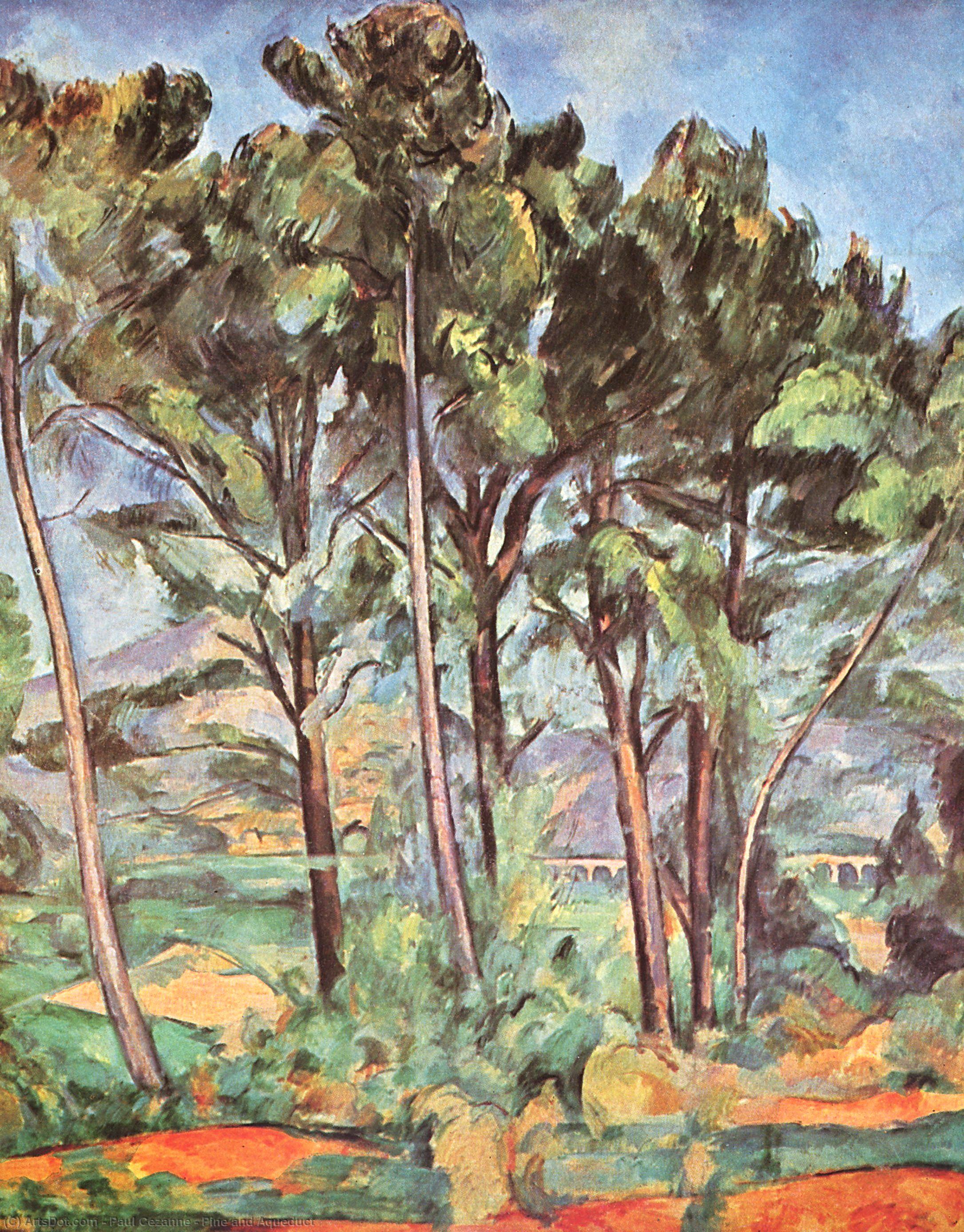 Paul Cézanne - Sosna i aquedukt