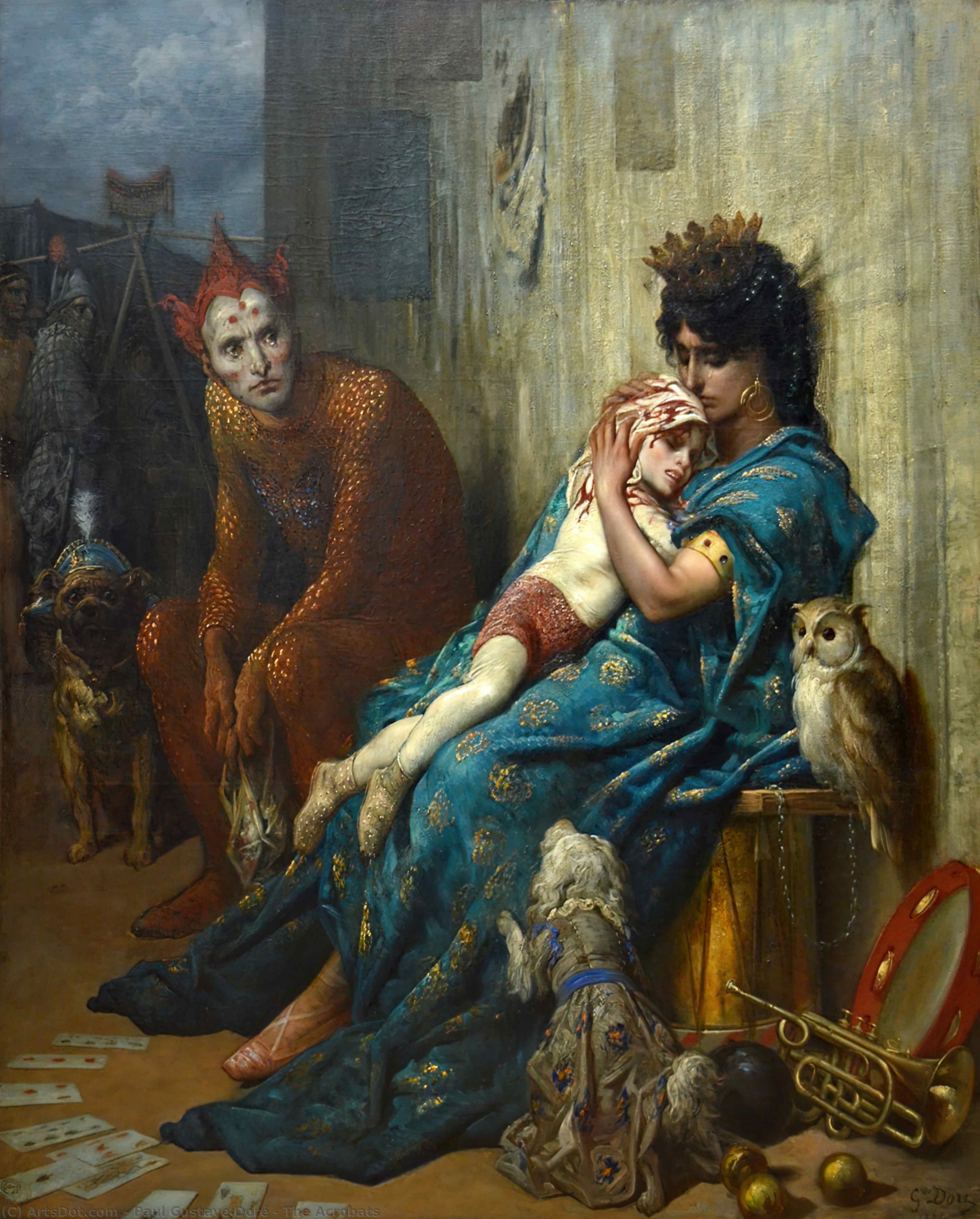 The Acrobats — Gustav Doré