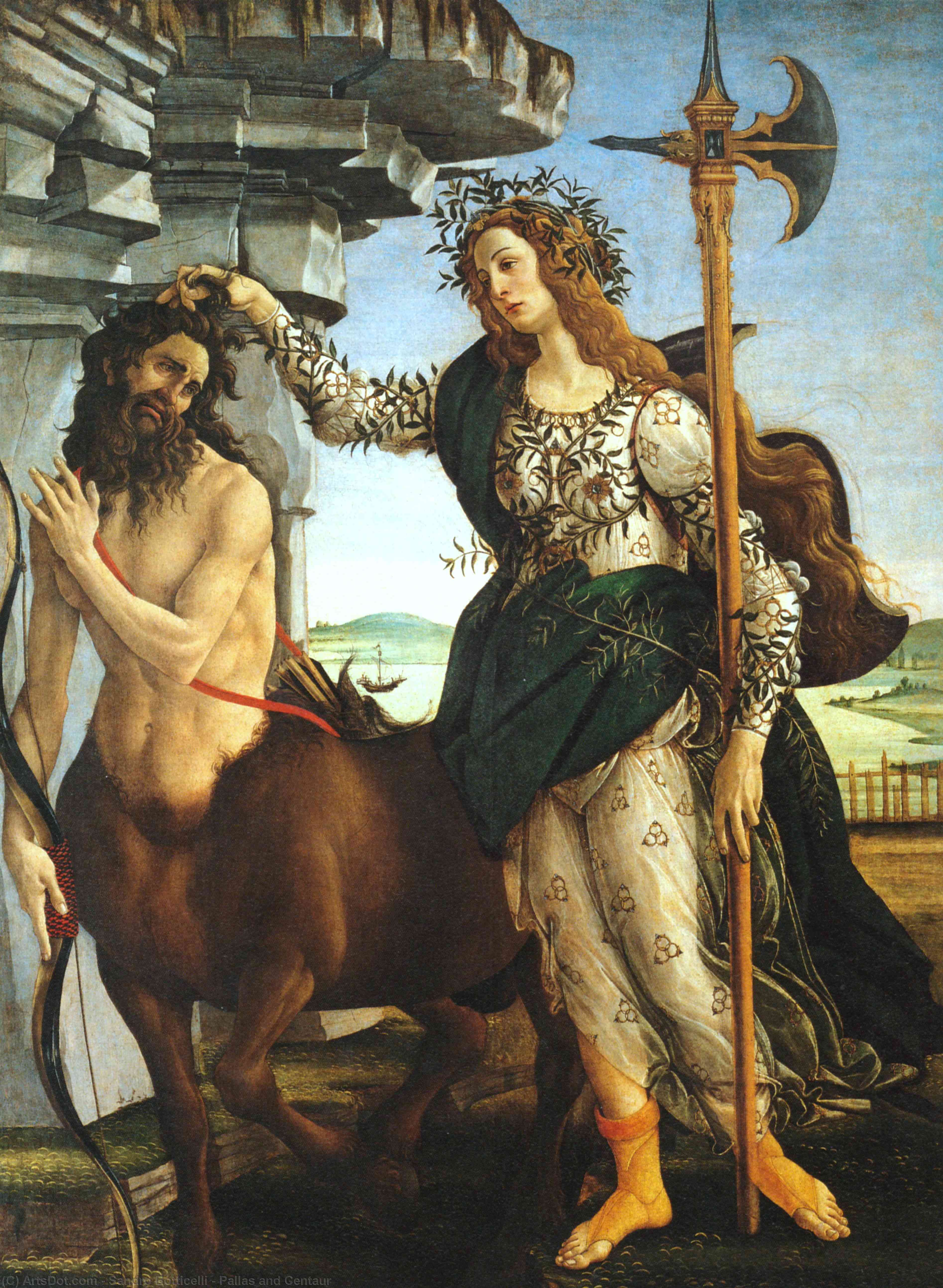 Sandro Botticelli - Pallas and Centaur