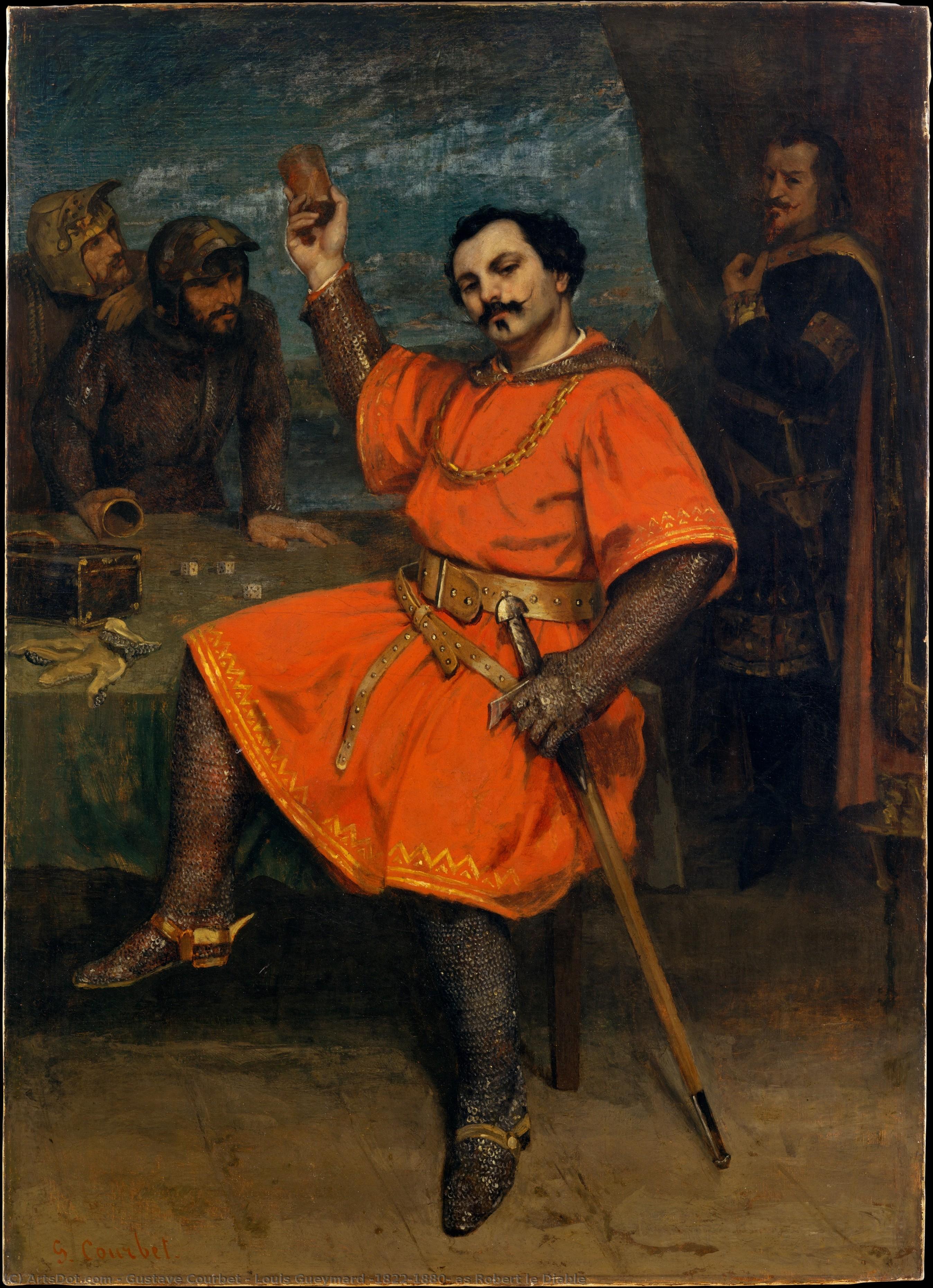 Gustave Courbet - Louis Gueymard (1822–1880) como Robert le Diable