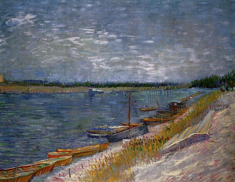 vincent willem van gogh - Barcos Amarrados