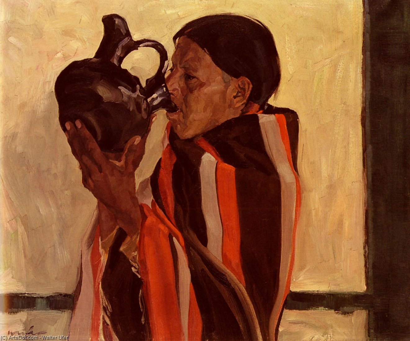 Taos Indian Drinking — Walter Ufer