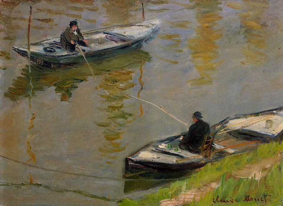 Two Anglers — Claude Monet