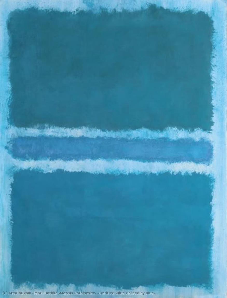 马克·罗斯科 - Untitled (Blue Divided by Blue)