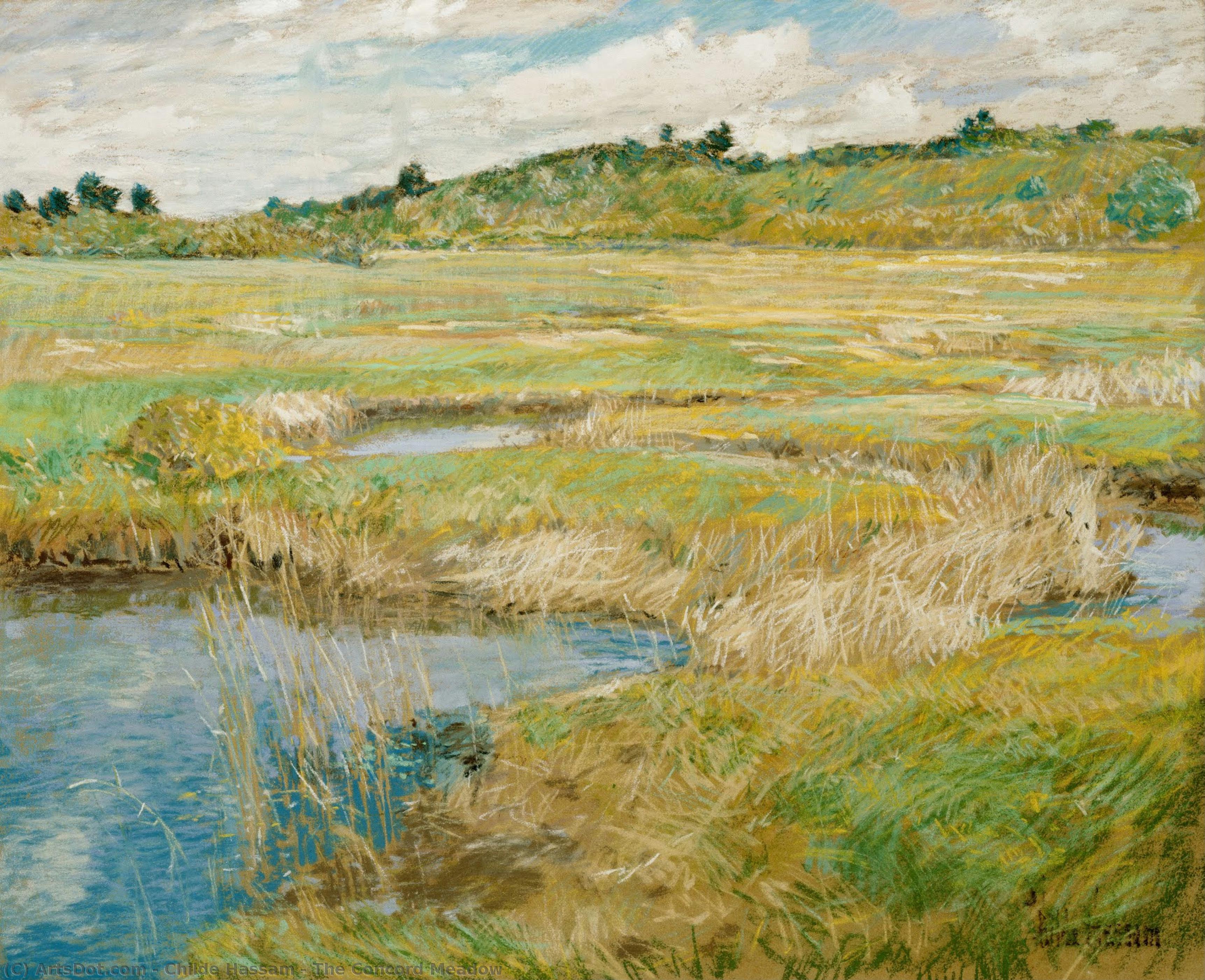 Frederick Childe Hassam - The Concord Meadow