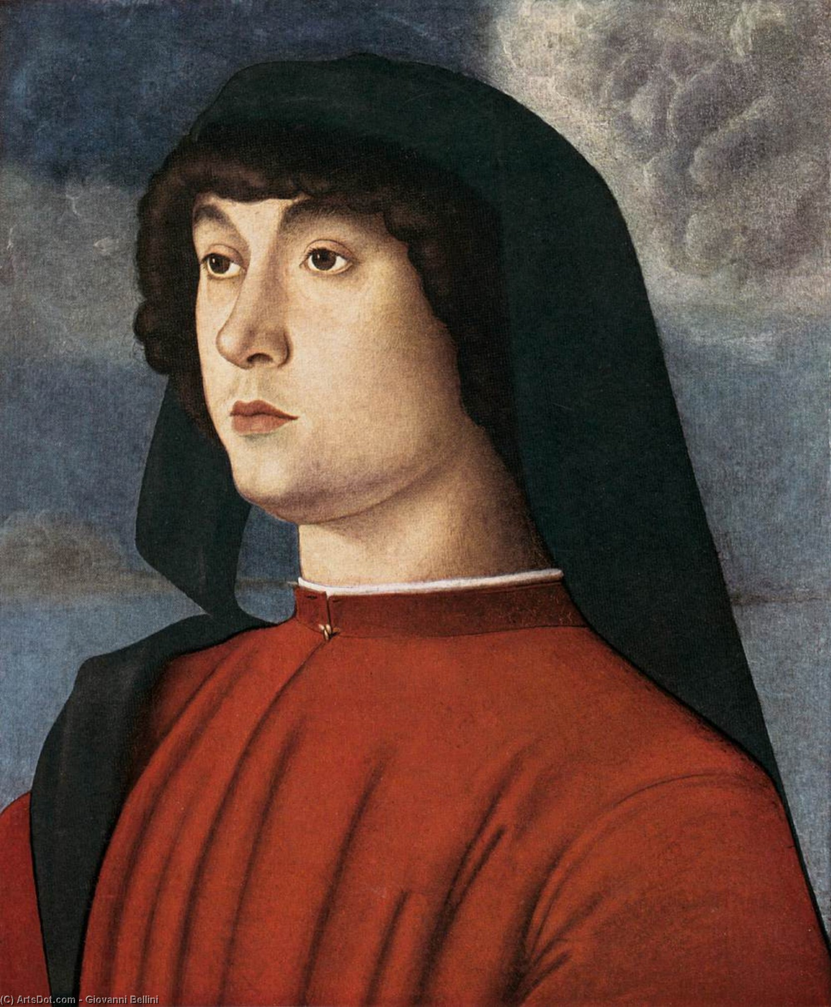 Porträt Eines Jungen Mannes In Rot — Giovanni Bellini (giambellino)