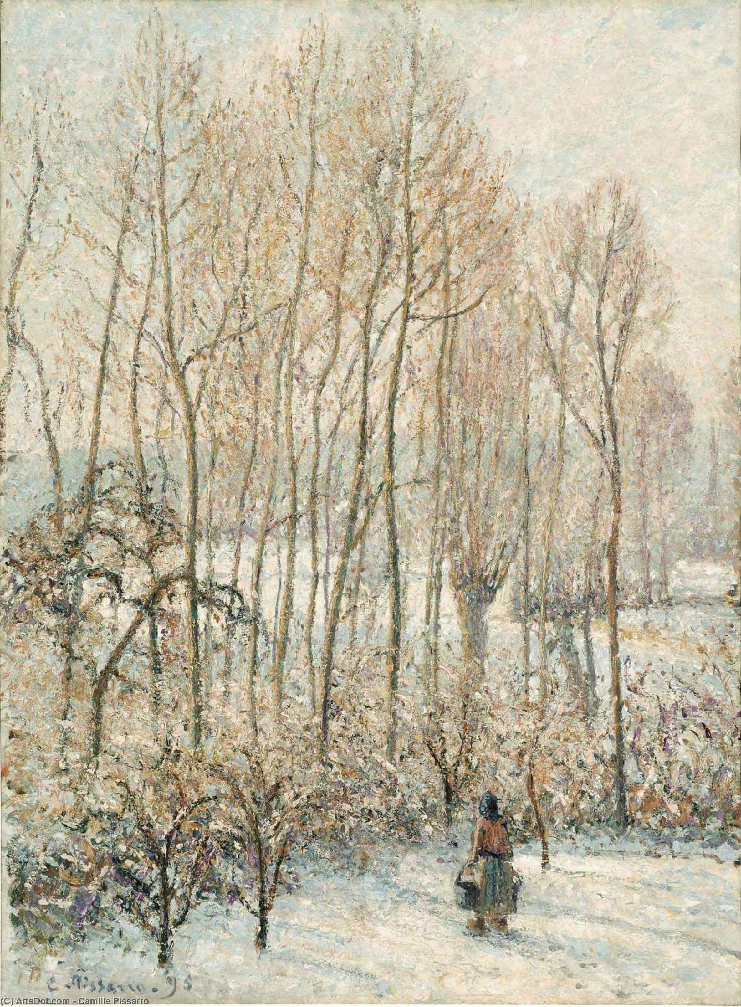 Camille Pissarro - Morgen, Sonneneffekt, Winter
