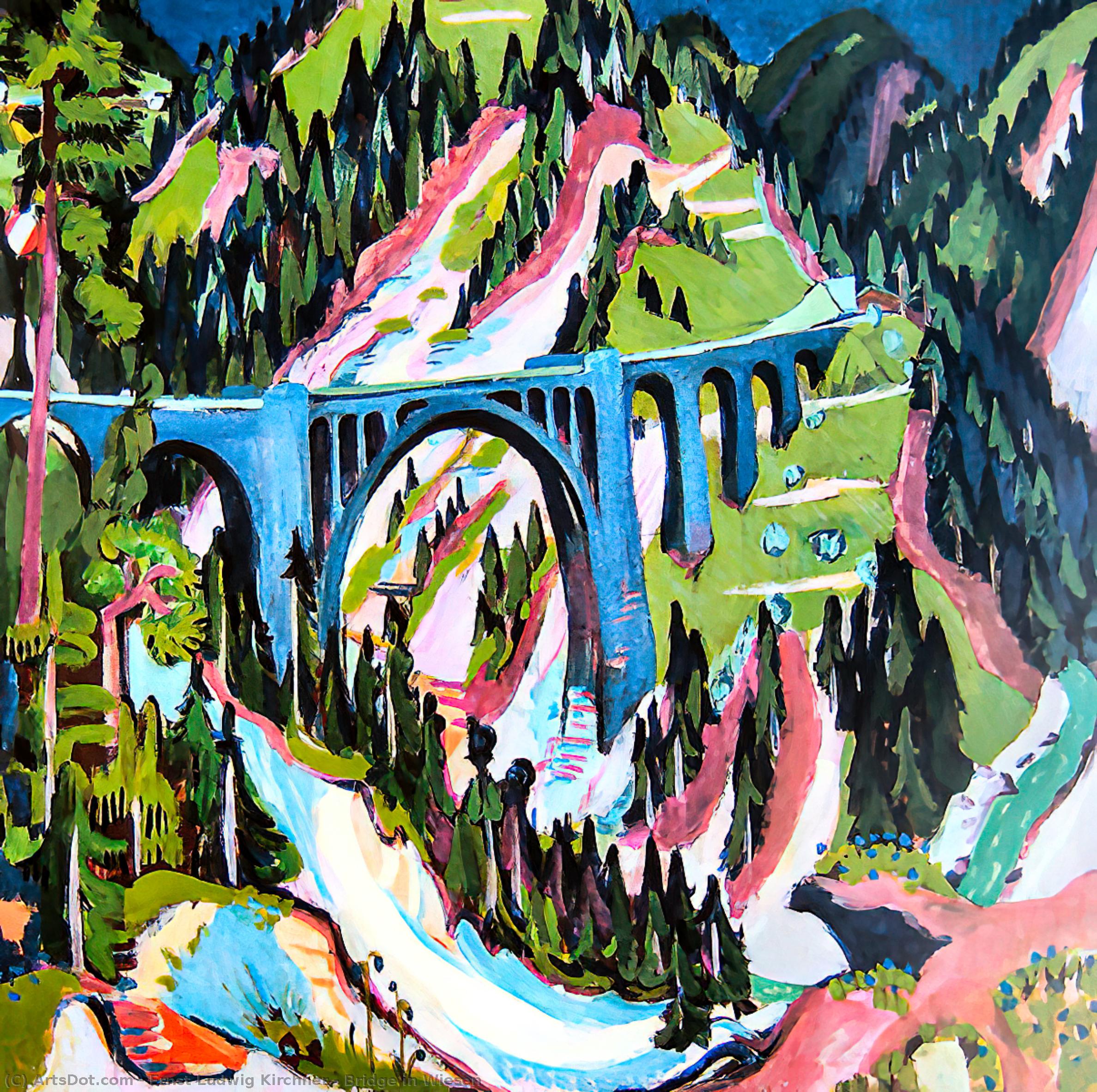 Ernst Ludwig Kirchner - De Brug bij Wiesen