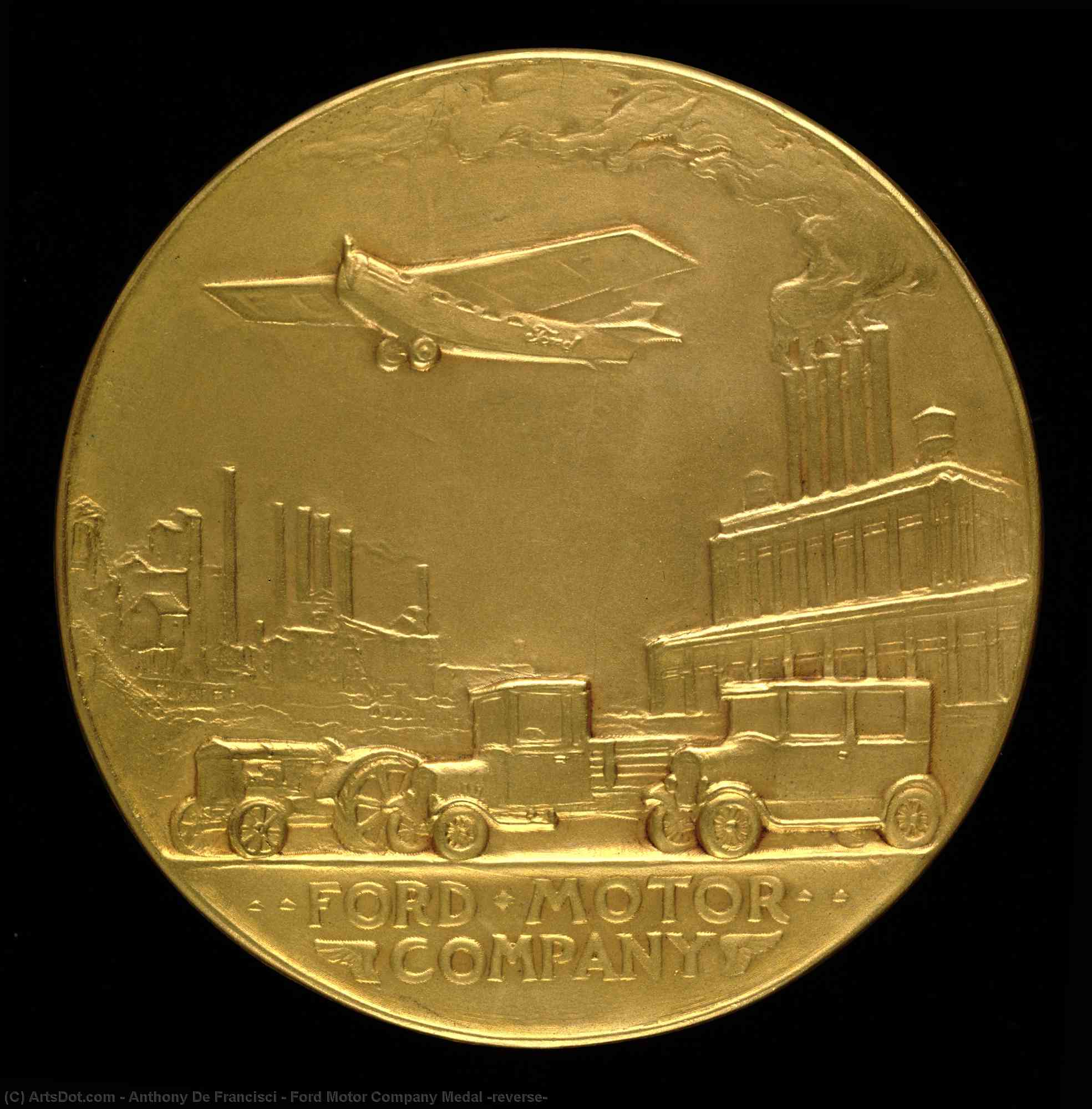 Anthony De Francisci - Ford Motor Company Medal (reverse)