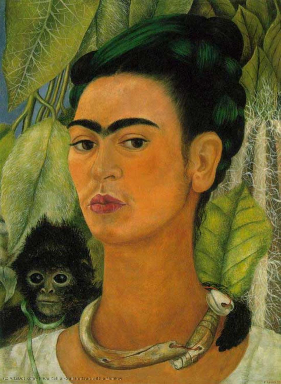 Frida Kahlo - Self Portrait with a Monkey