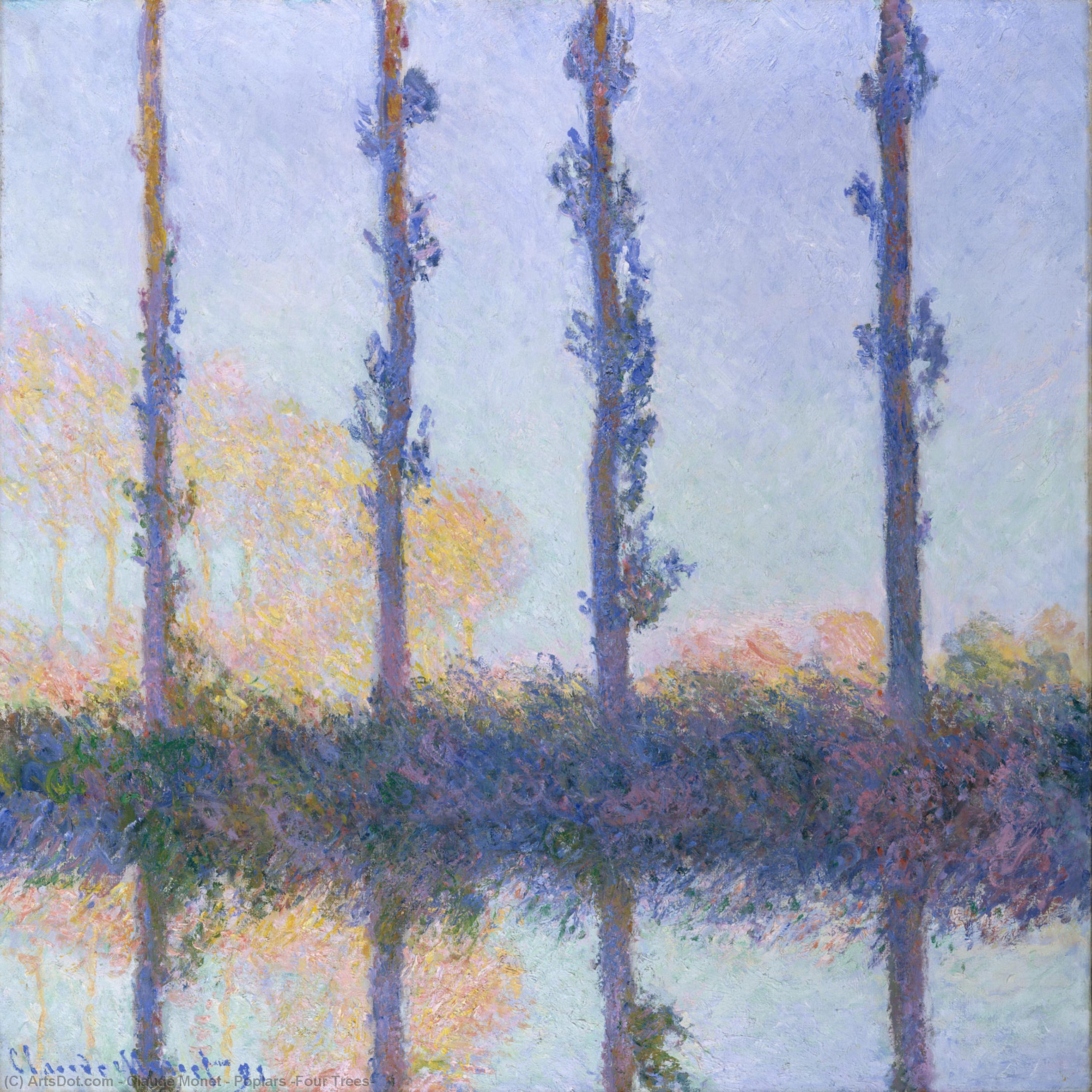 Claude Monet - Poplars (Four Trees)