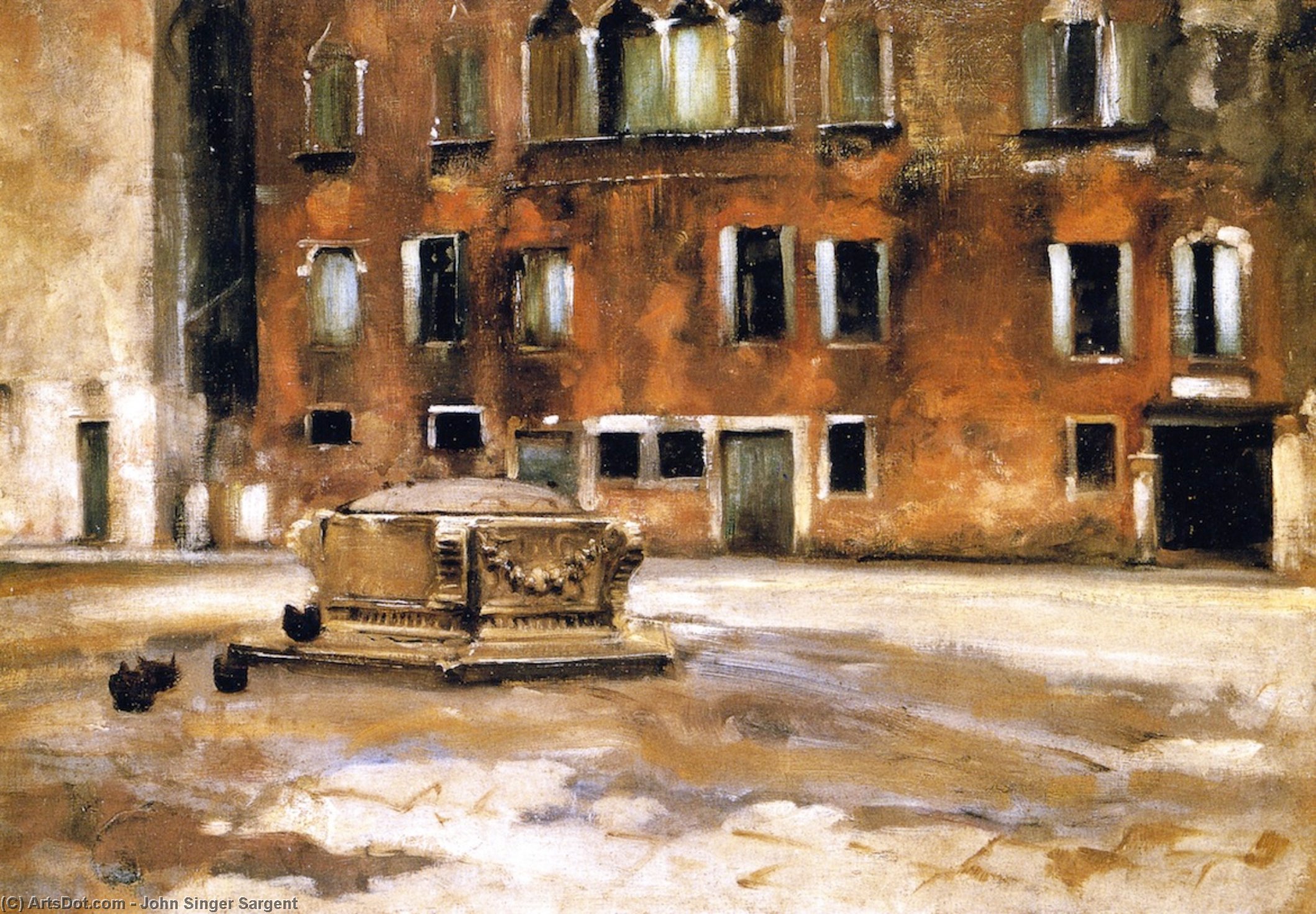 John Singer Sargent - Campo San Agnese, Venise