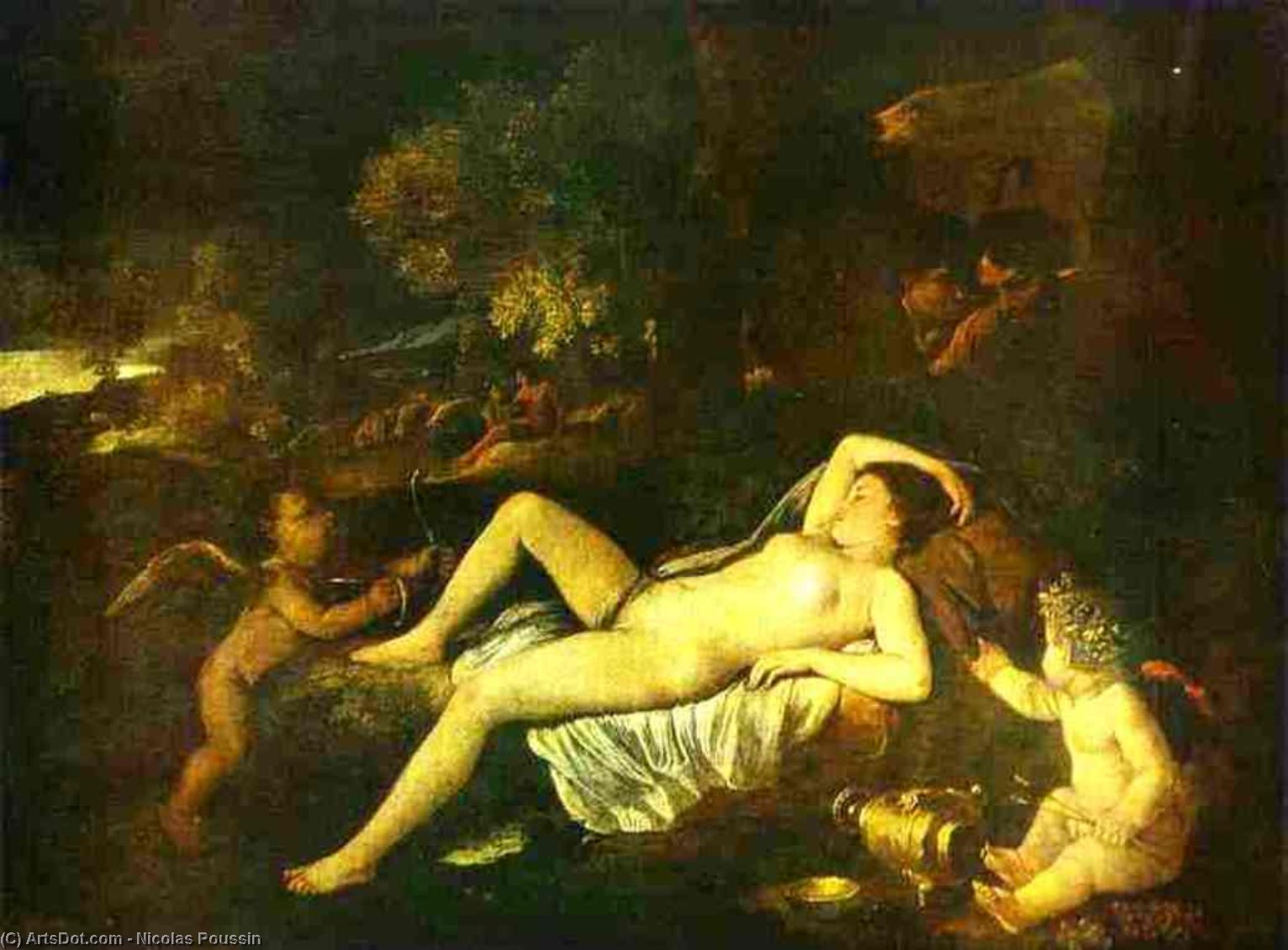 Nikolaj Pusanas - The Sleeping Venus and Cupid