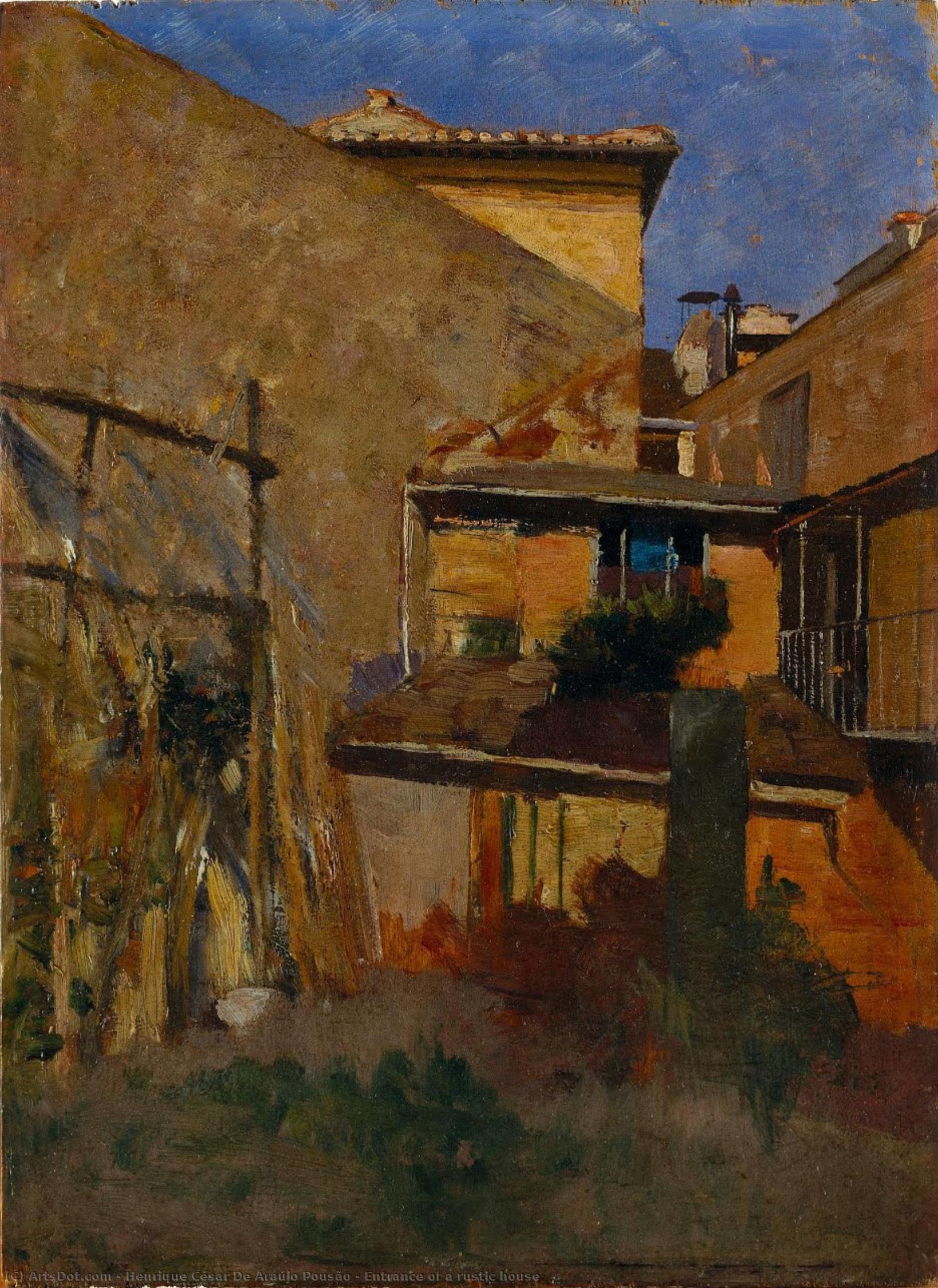 Entrance Of A Rustic House — Henrique César De Araújo Pousão