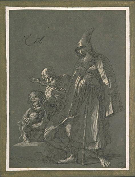 Trois Ermites — Salvator Rosa
