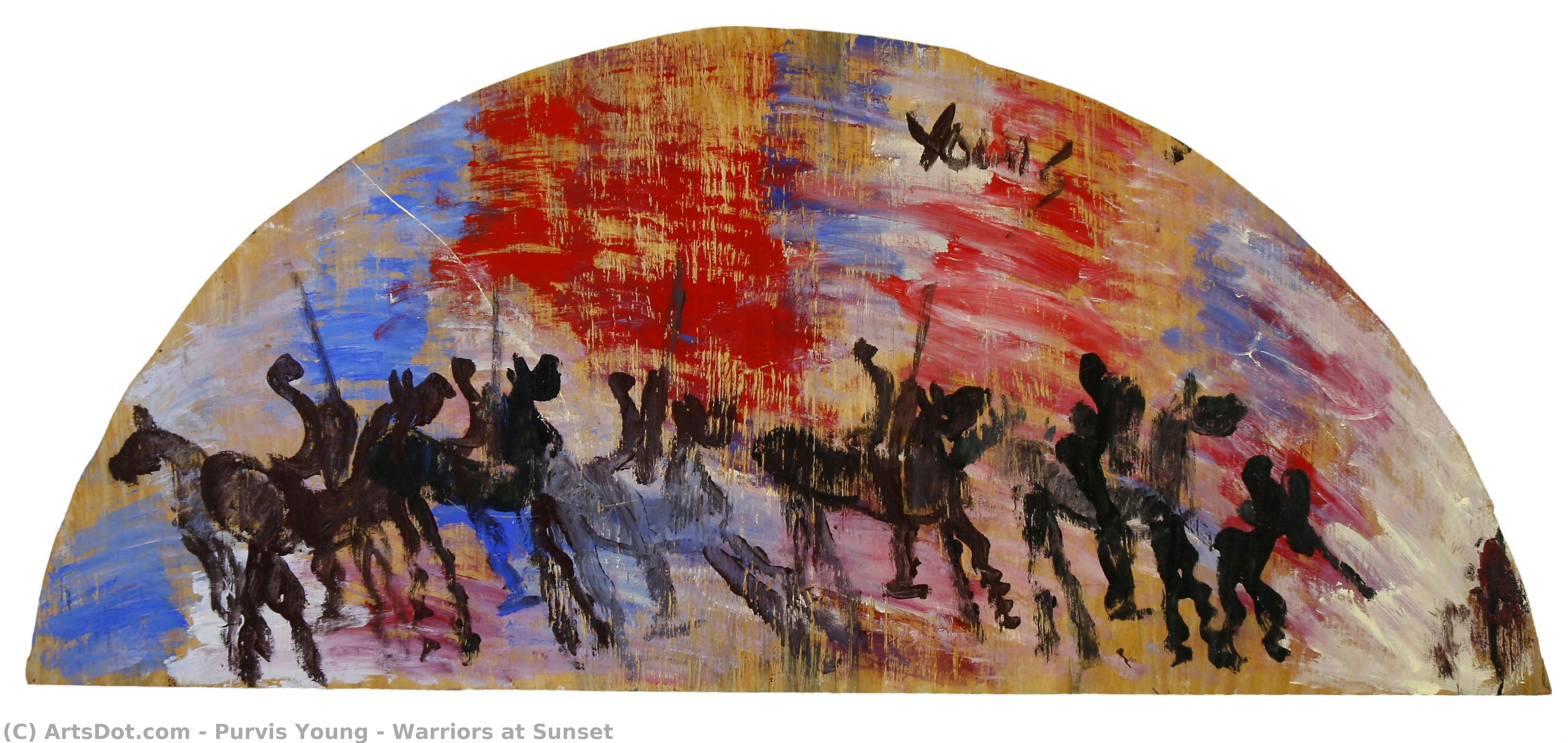 Purvis Young - Warriors at Sunset