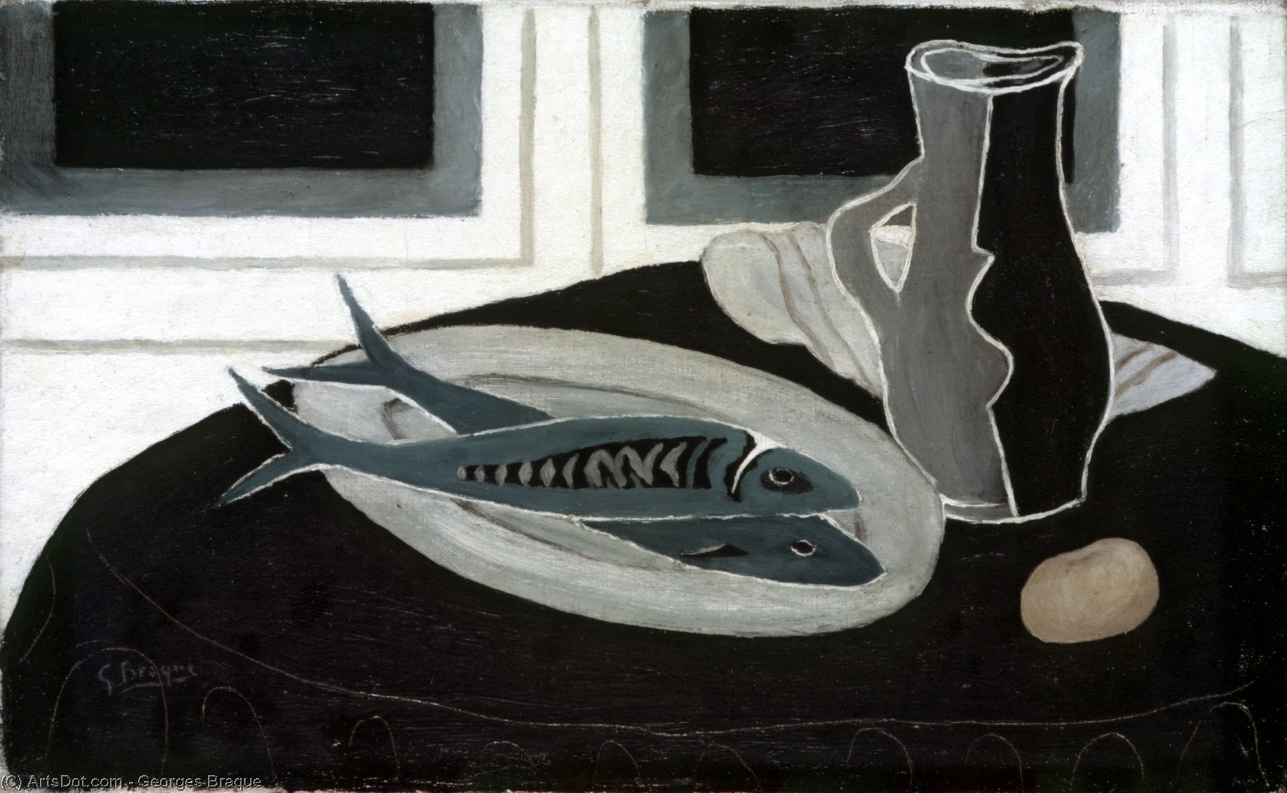 Bottle And Fish — Жорж Брак
