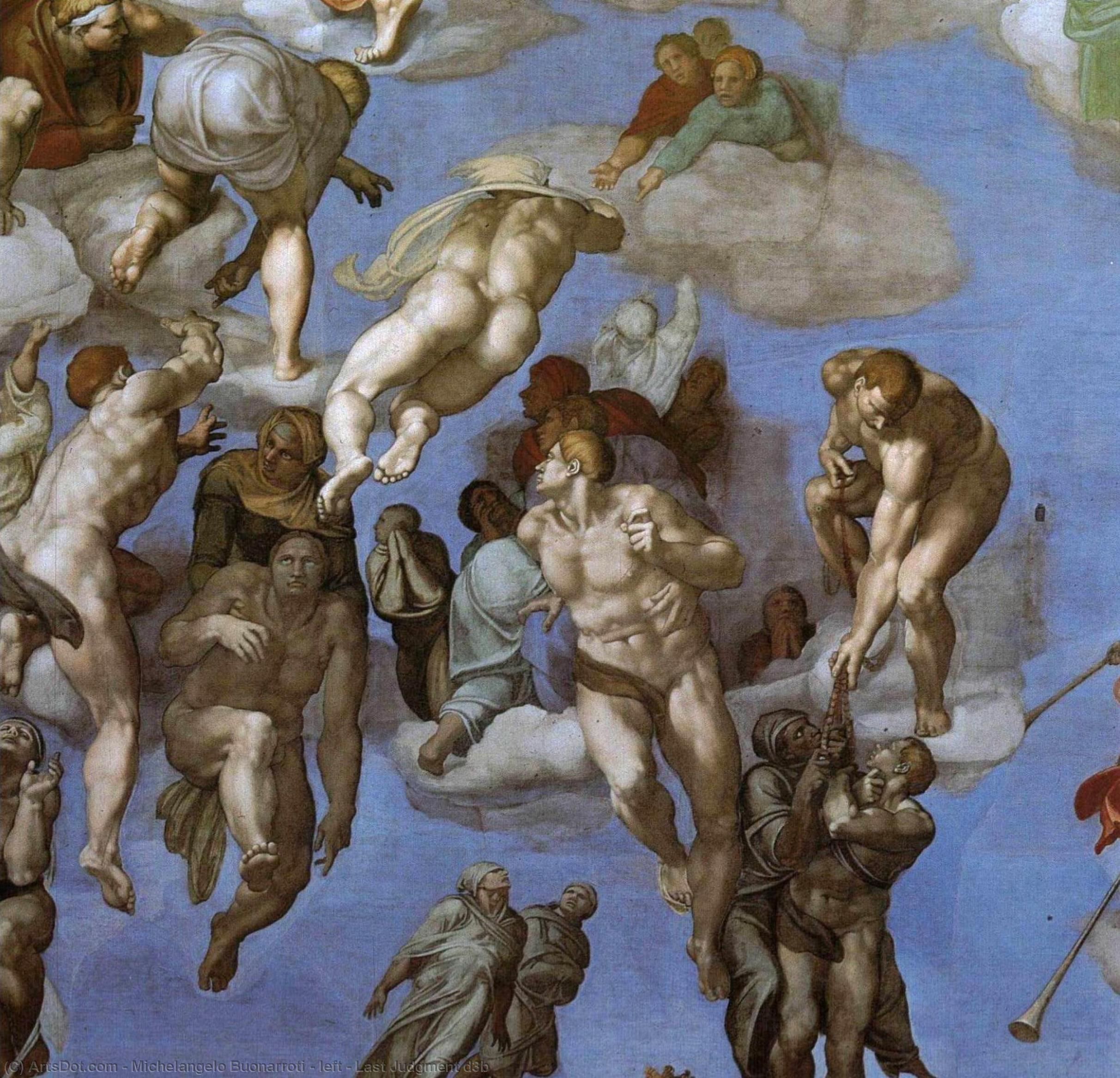 مايكل أنجلو - left - Last Judgment d3b