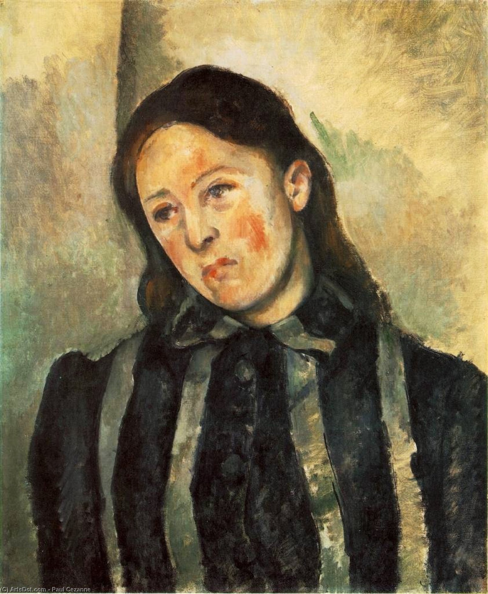 Paul Cézanne - Madame Cézanne z razvlečenimi lasmi