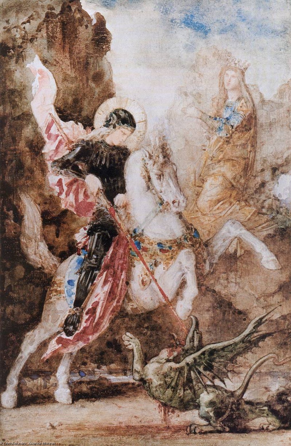 San Giorgio E Il Drago — Gustave Moreau